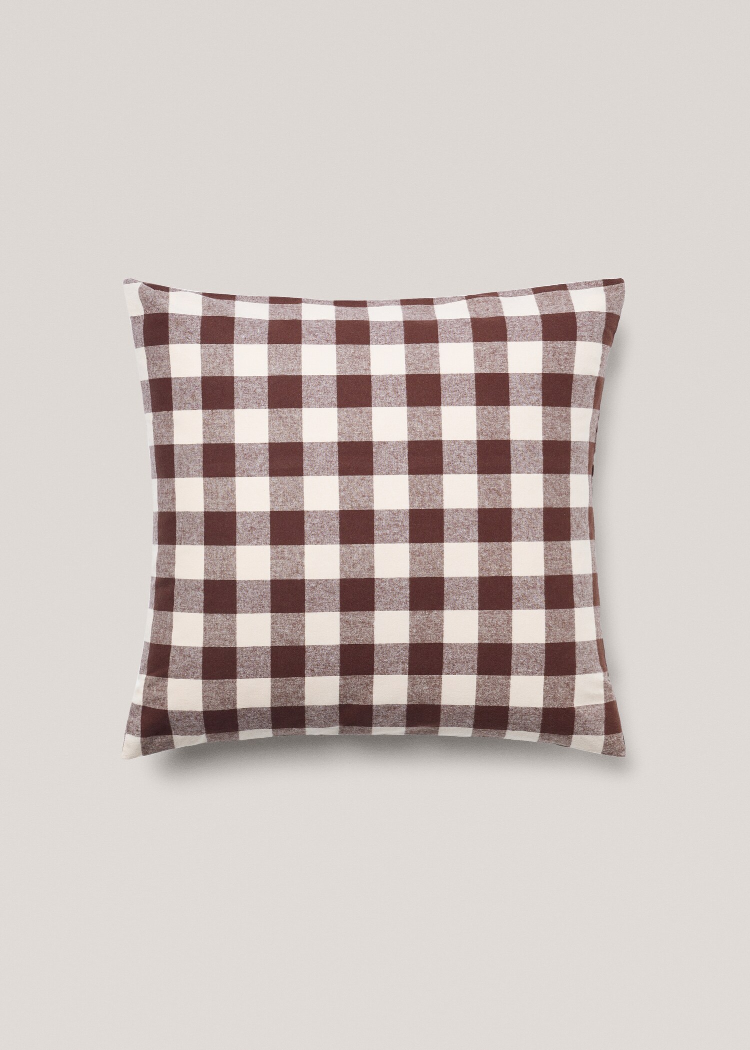 Dvobojna karirana flanelna jastučnica 60 x 60 cm - Artikl bez modela