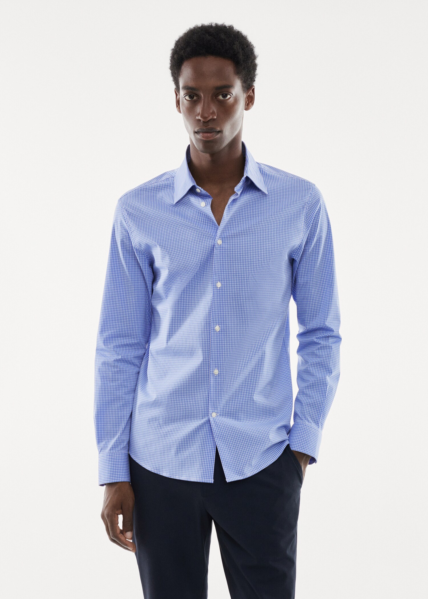 Micro-stretch fabric shirt - Medium plane