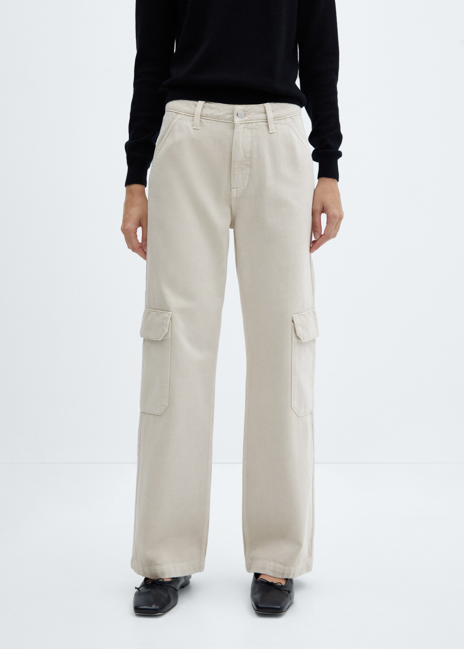Jean wideleg cargo - Plan moyen