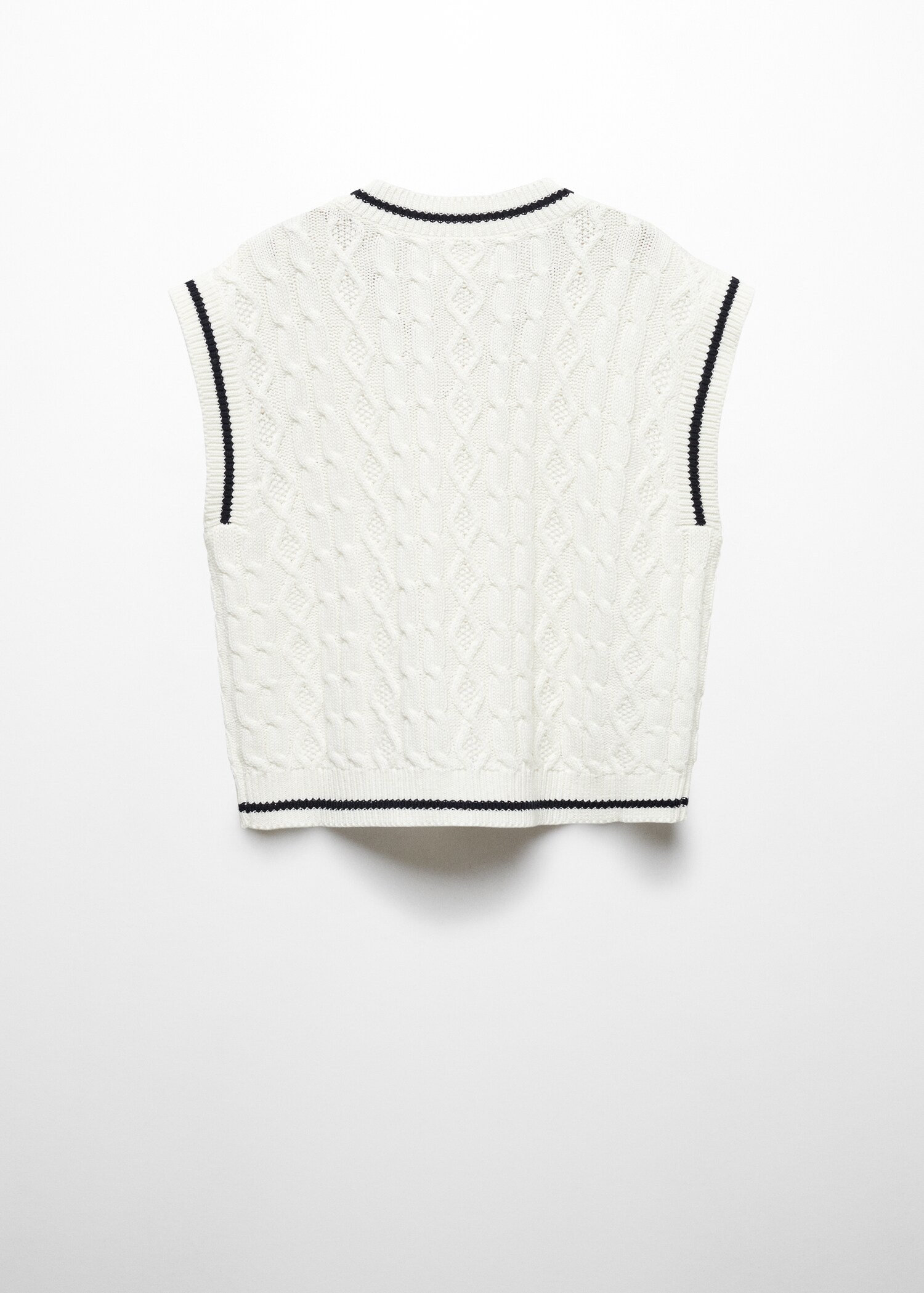 Chaleco punto algodón - Reverso del artículo
