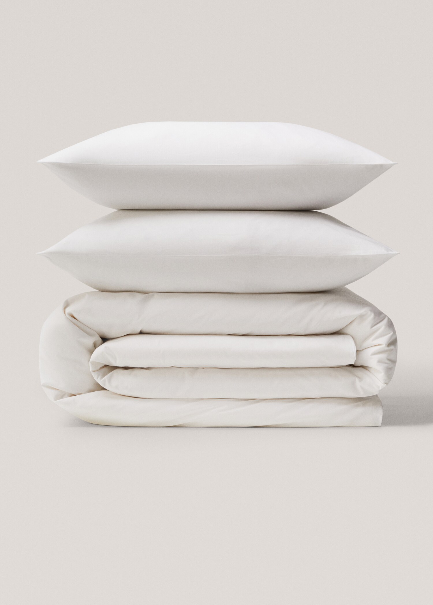 Housse de couette percale de coton 180 fils lit 135/140 cm - Article sans modèle