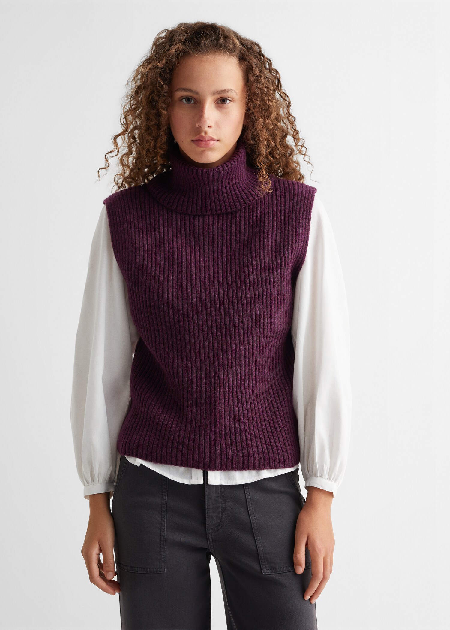 Chunky-knit gilet - Middenvlak