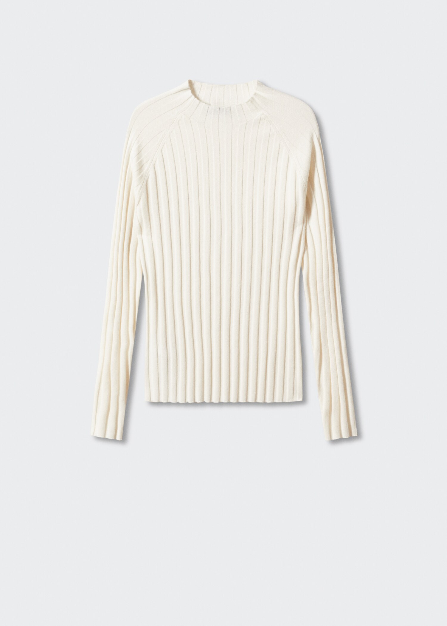 Perkins-neck rib-knit  sweater - Article without model