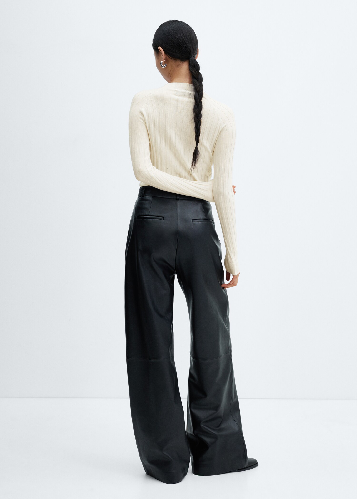 Perkins-neck rib-knit  sweater - Details of the article 1
