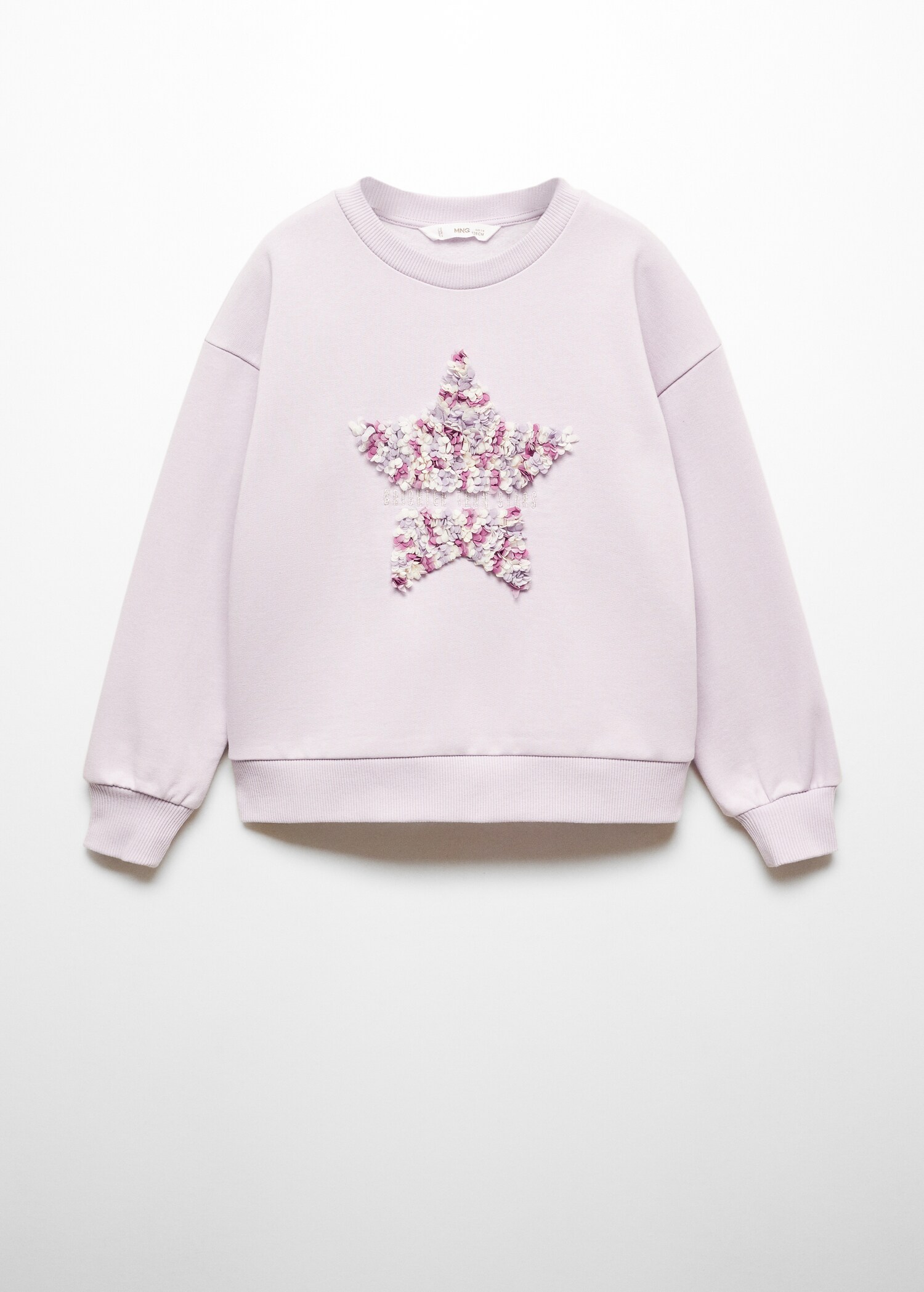 Textured printed sweatshirt - Article without model