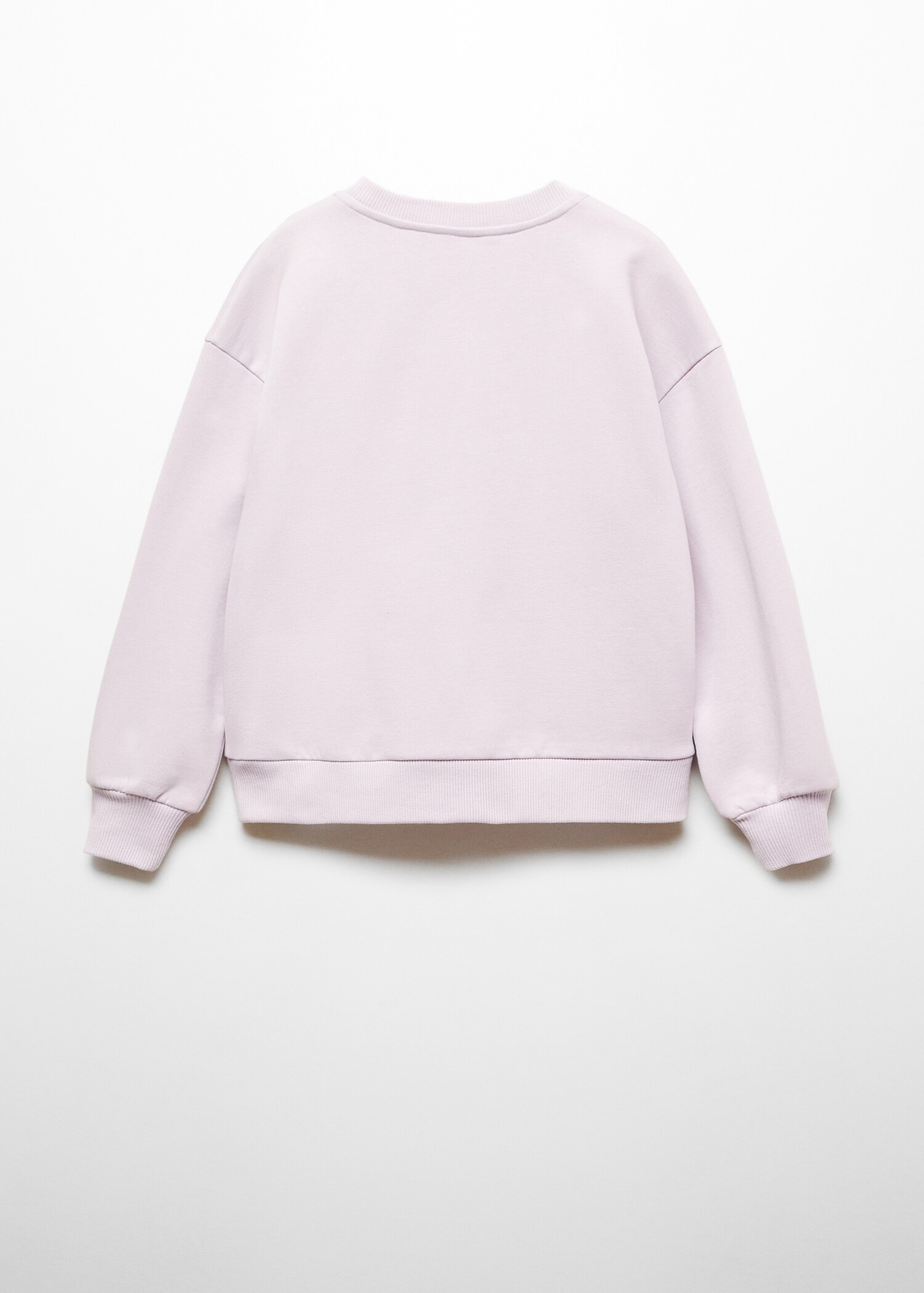 Textured printed sweatshirt - Reverse of the article
