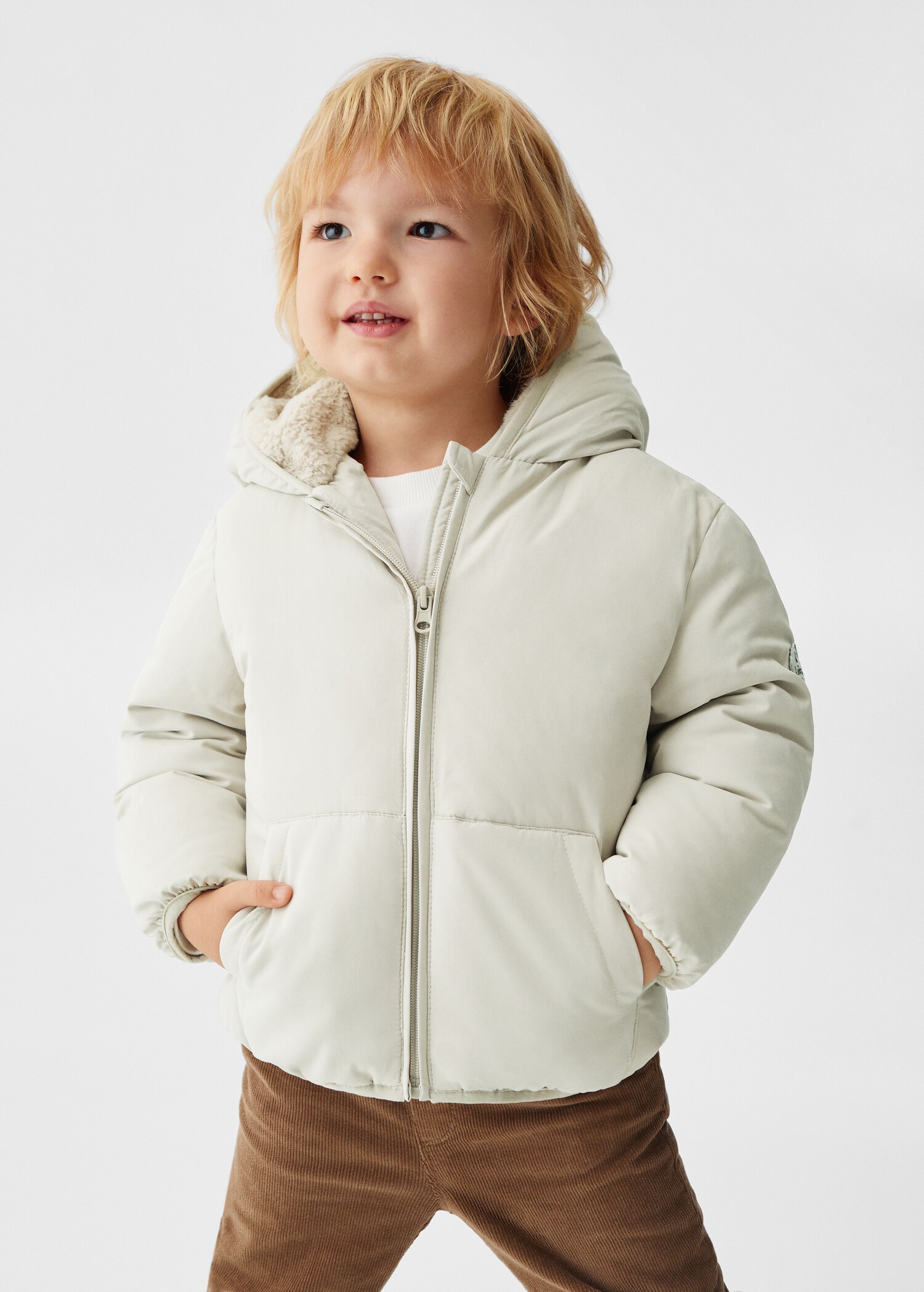 Anorak acolchado algodón - Plano medio