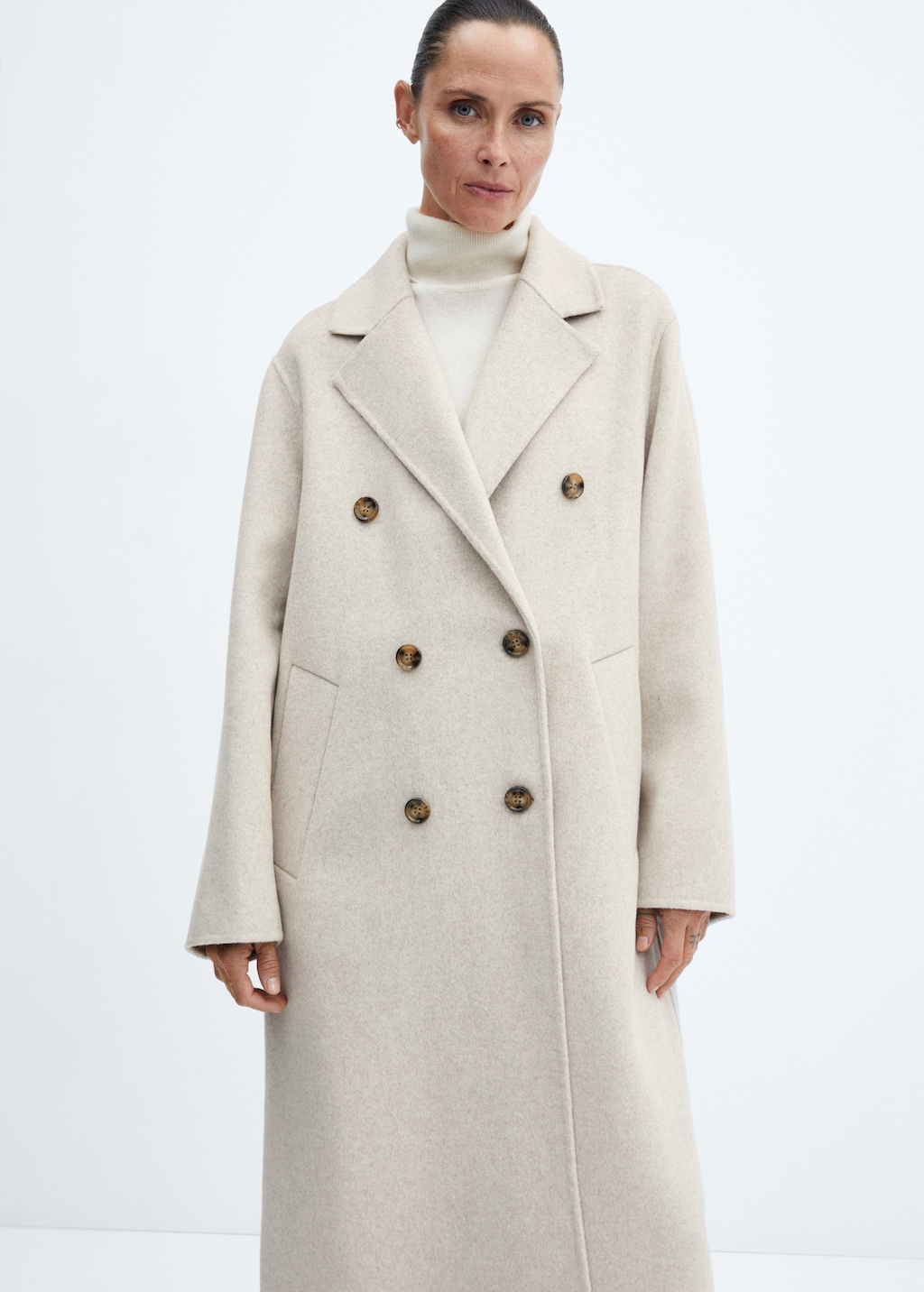Handmade oversized wool coat - Women | MANGO China Handmade oversized wool coat - Women | MANGO China