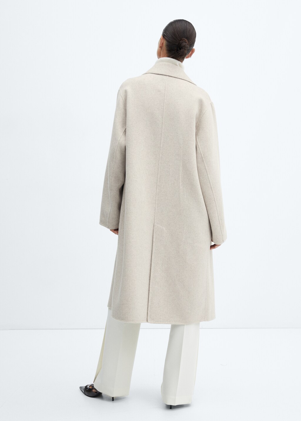 Handmade oversized wool coat - Women | MANGO Montenegro