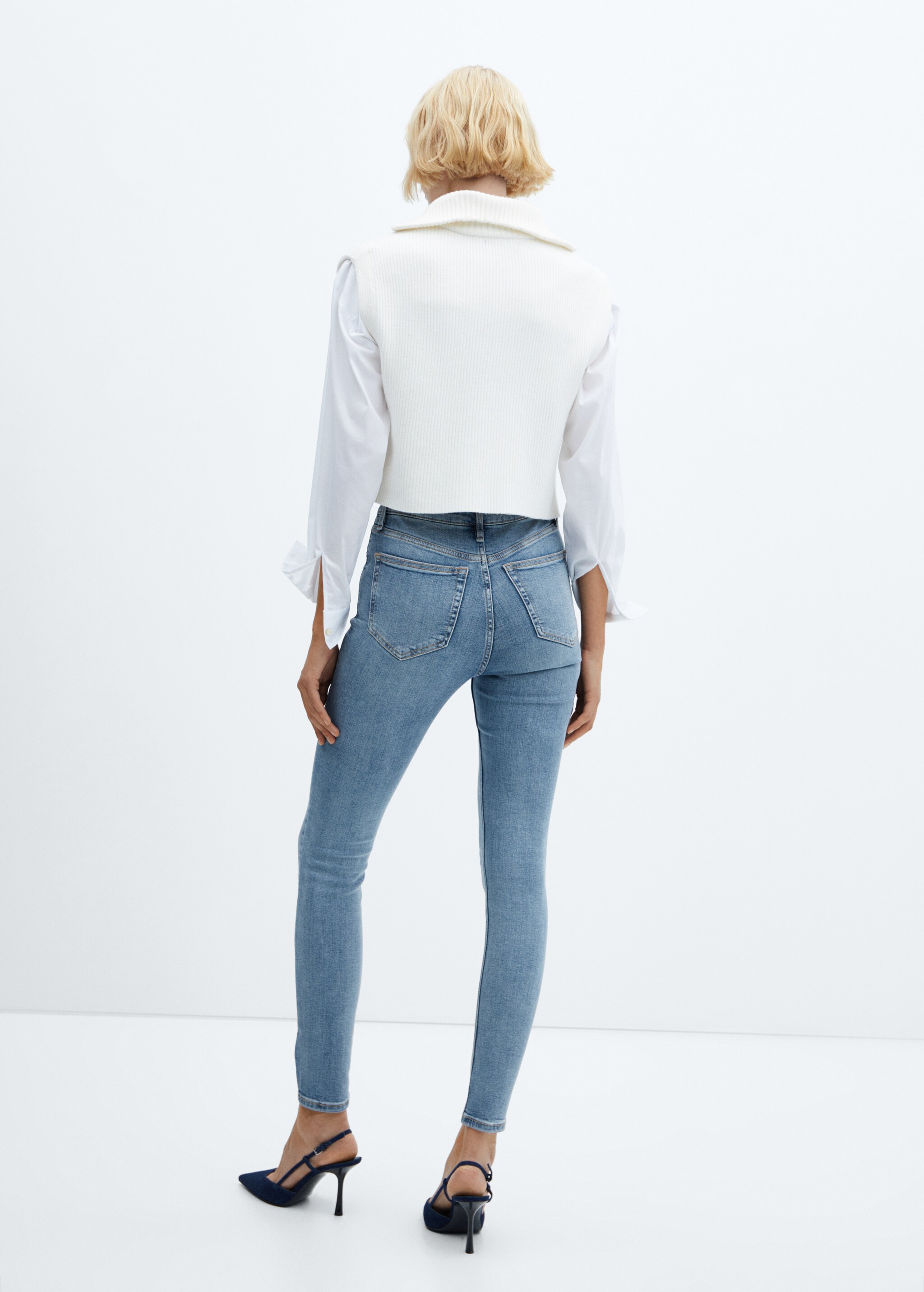 High-rise skinny jeans - Achterkant van het artikel