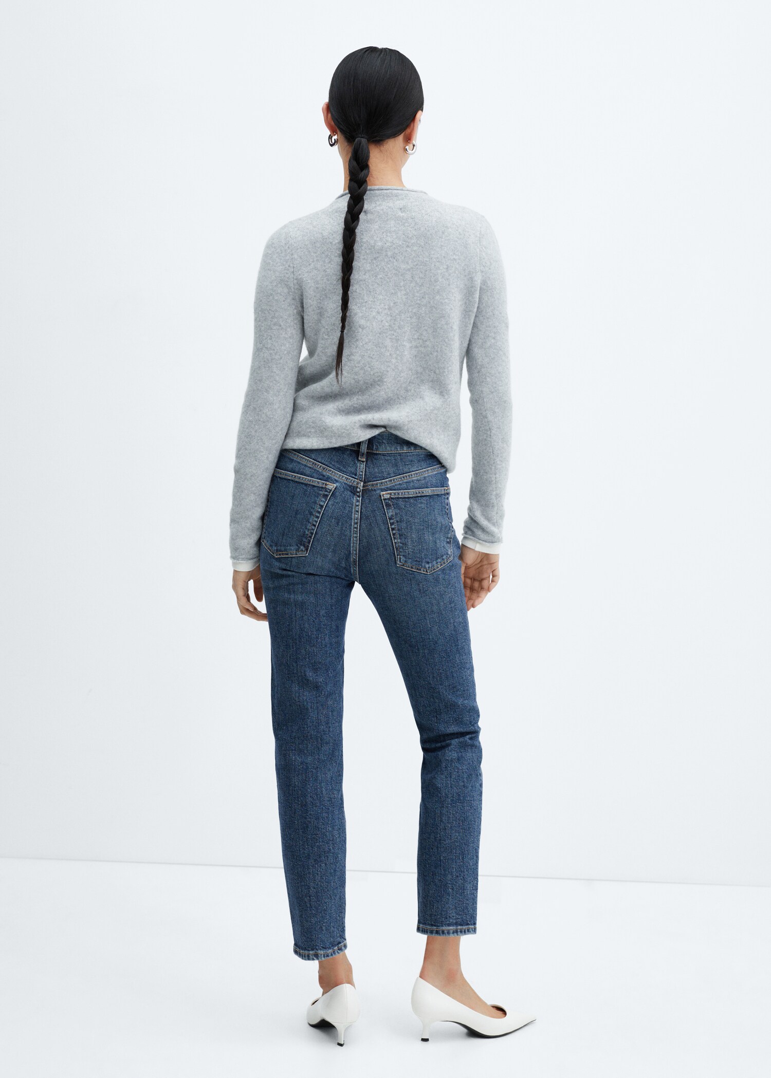 Jeans Claudia slim crop - Reverso del artículo