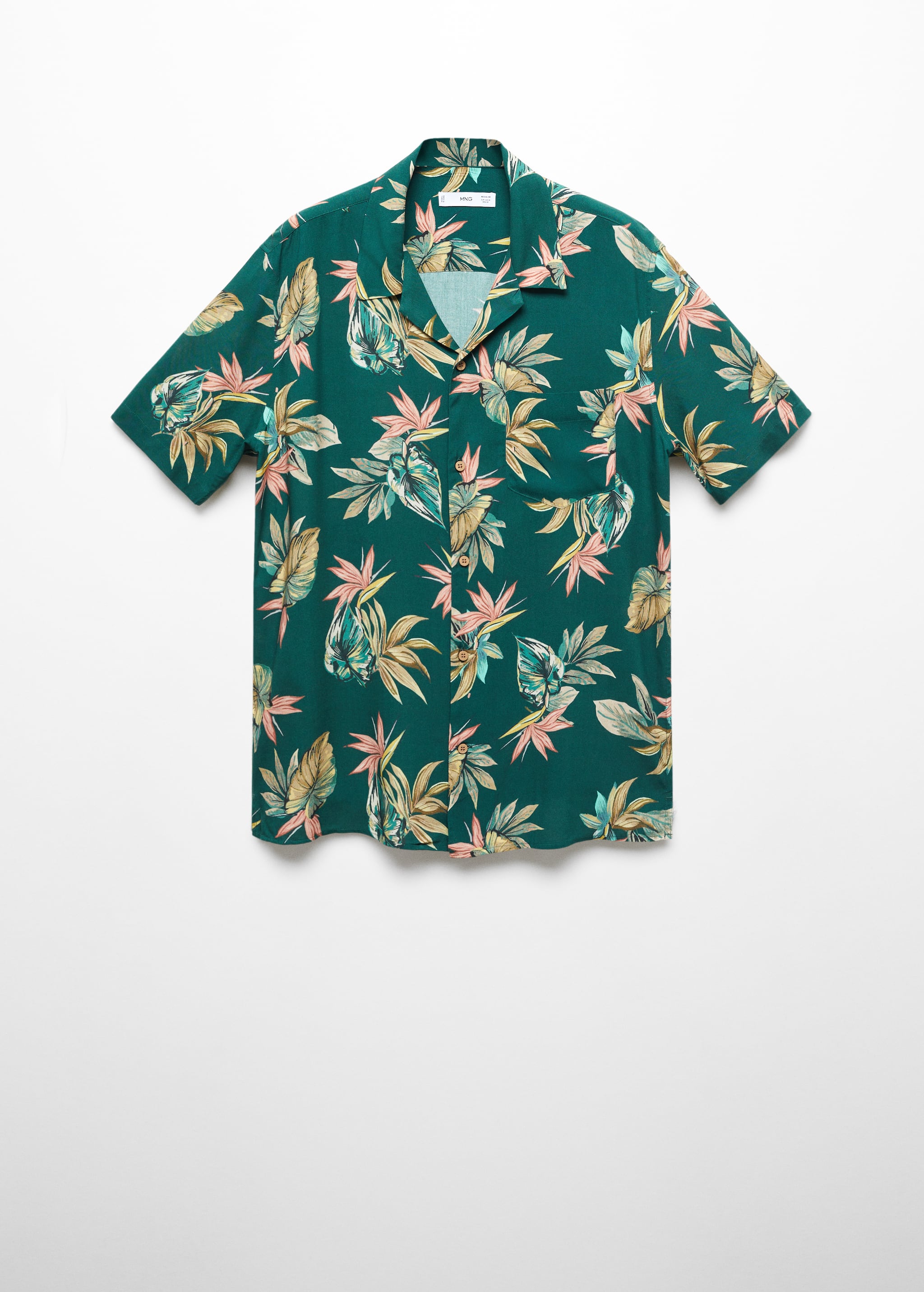 Regular-fit Hawaiian-print shirt - Article without model