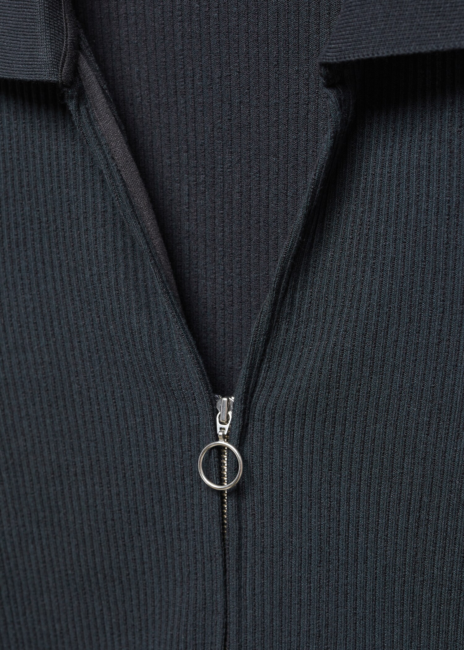 Jersey cuello pico cremallera - Detalle del artículo 8