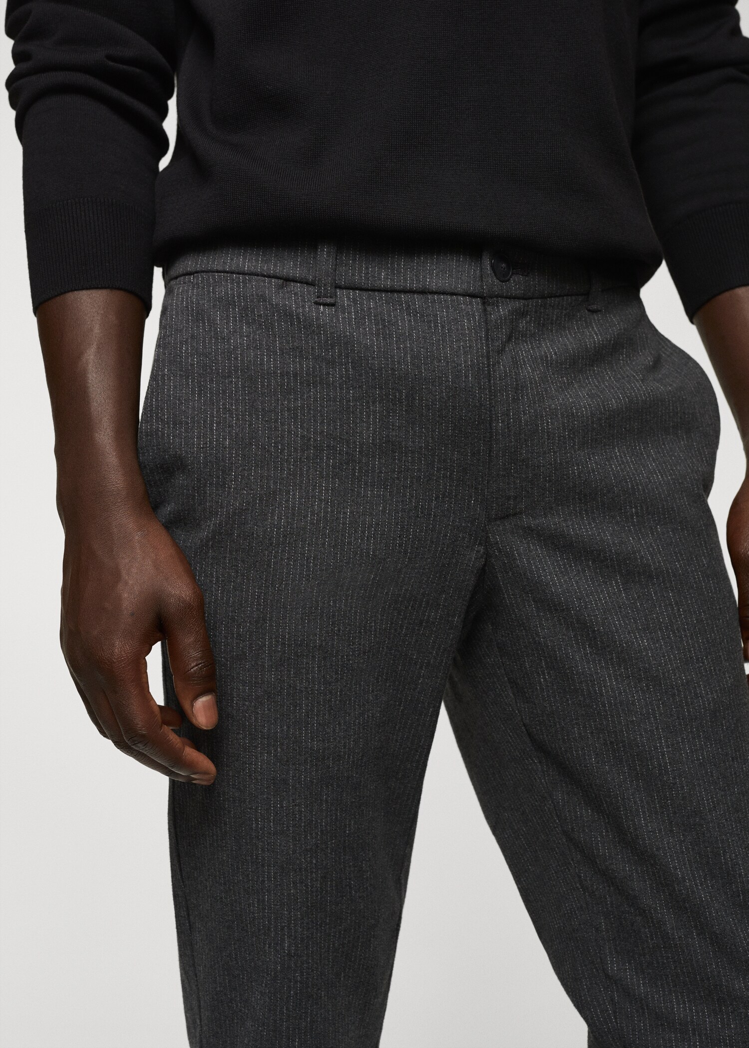 Pantalón slim fit algodón raya diplomática - Detalle del artículo 1