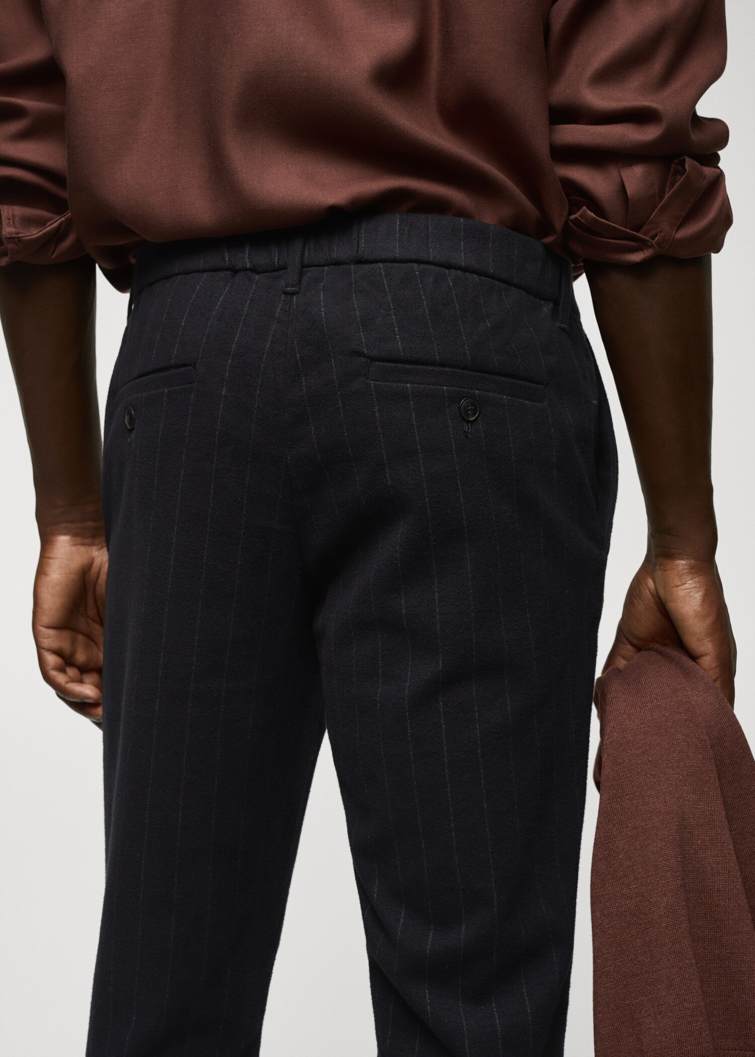Pantalón slim fit algodón raya diplomática - Detalle del artículo 4