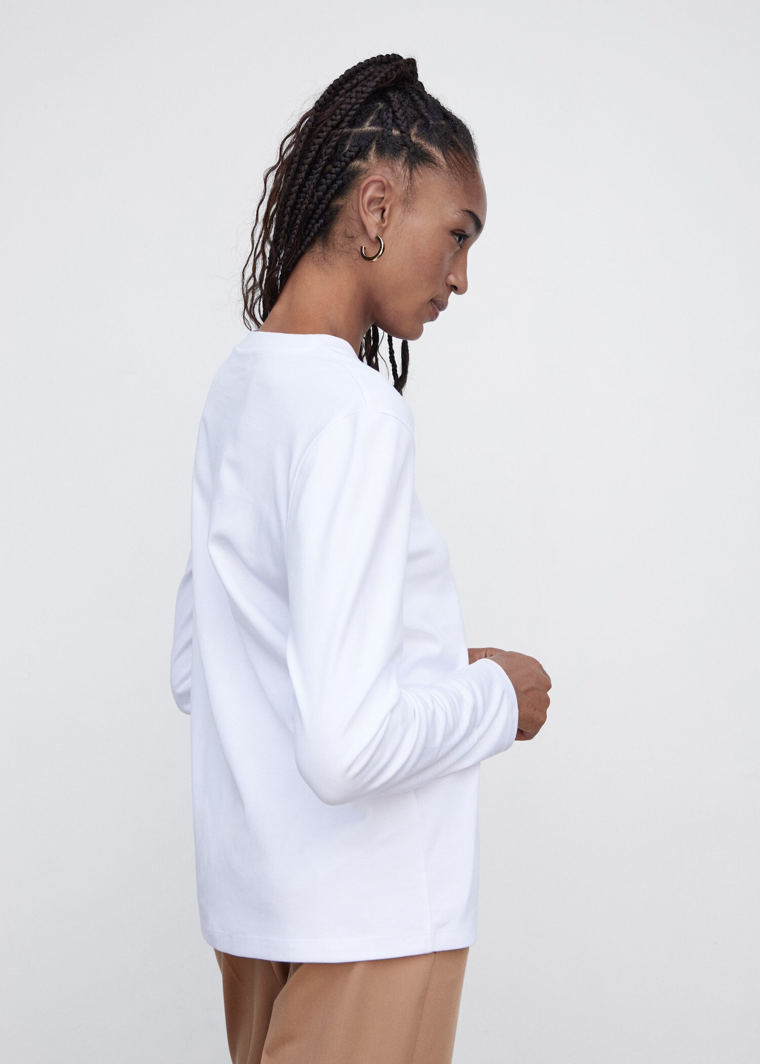 Premium-Baumwoll-T-Shirt - Rückseite des Artikels