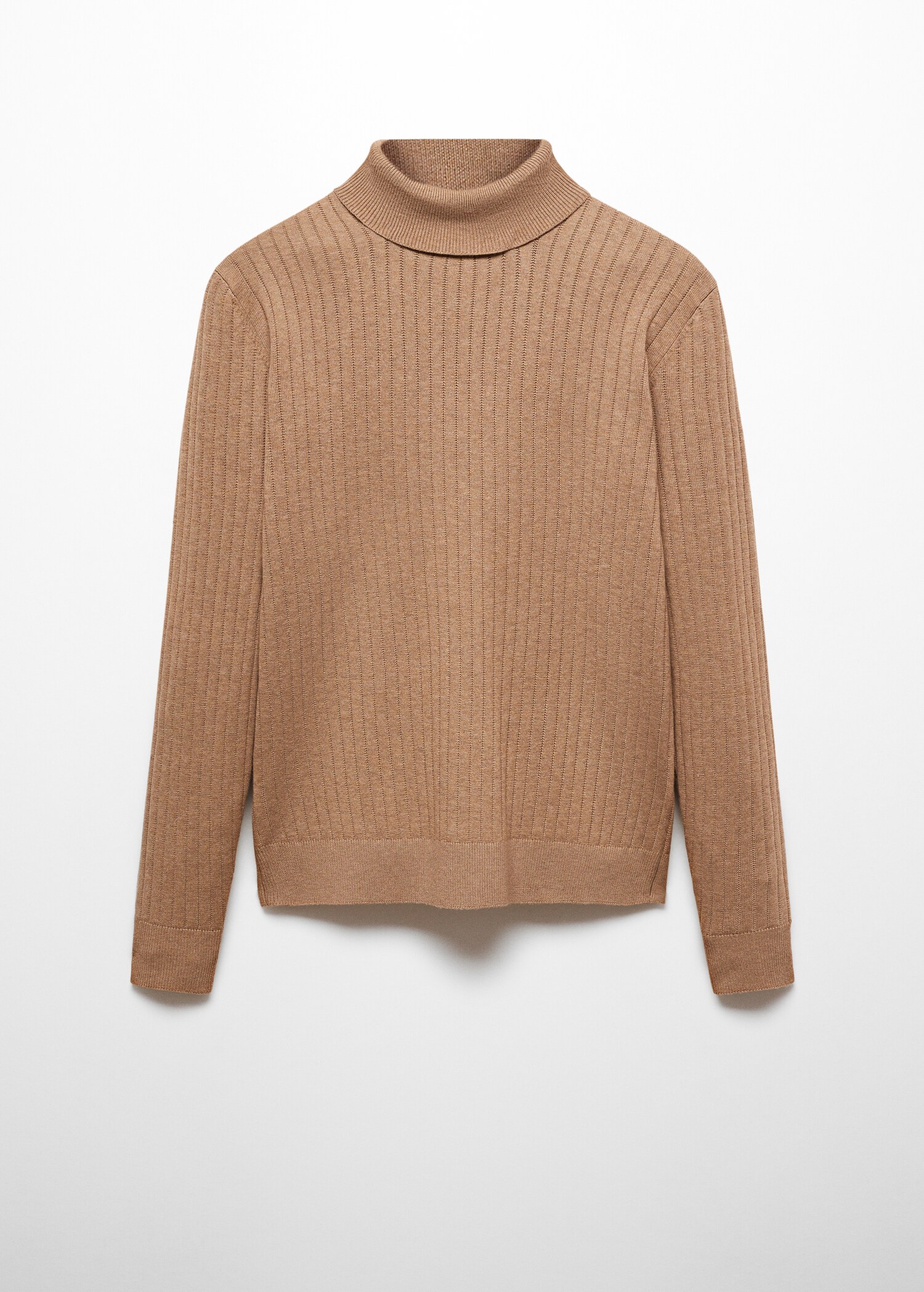 Pull-over côtelé col roulé - Article sans modèle