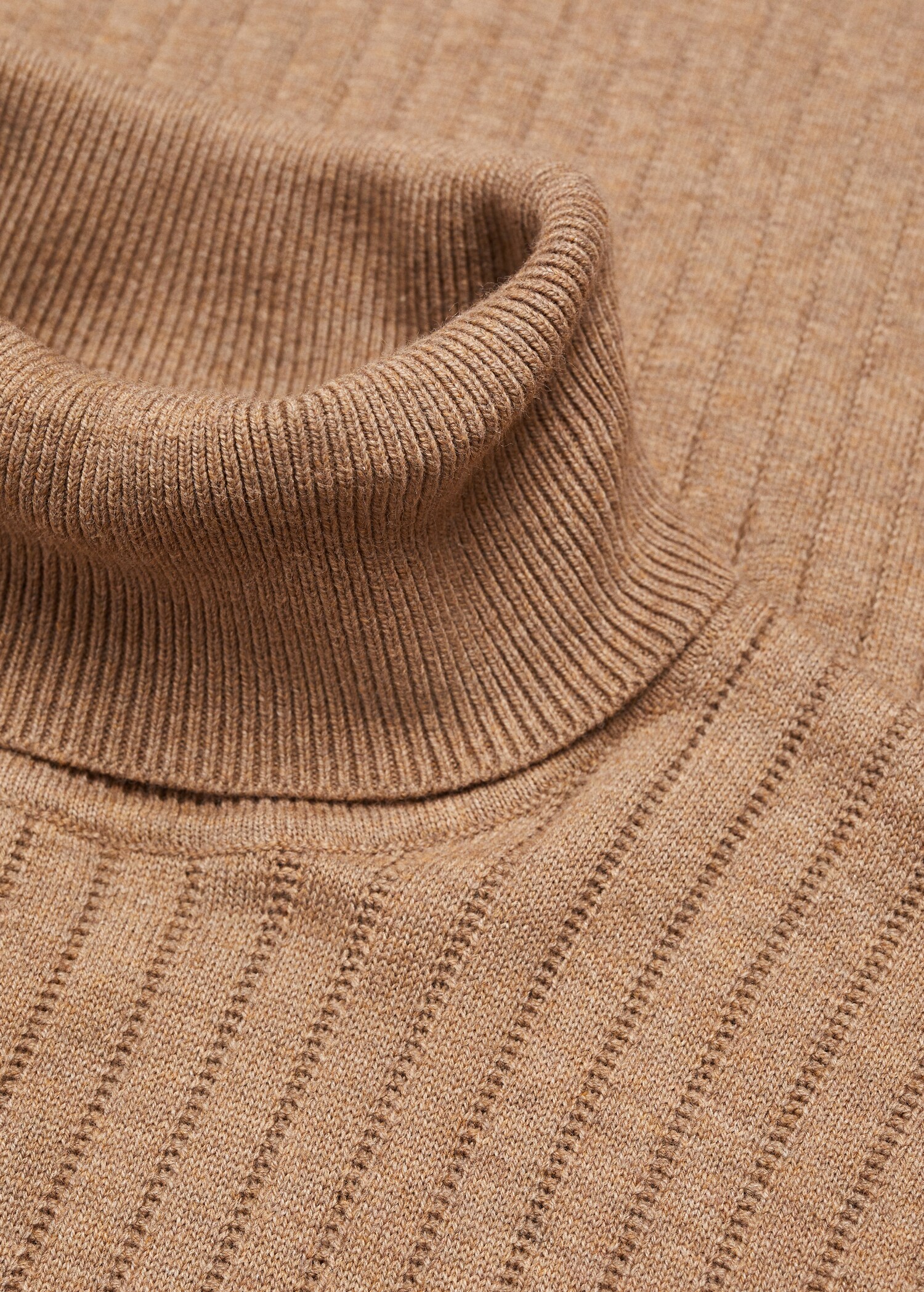 Pull-over côtelé col roulé - Détail de l'article 8