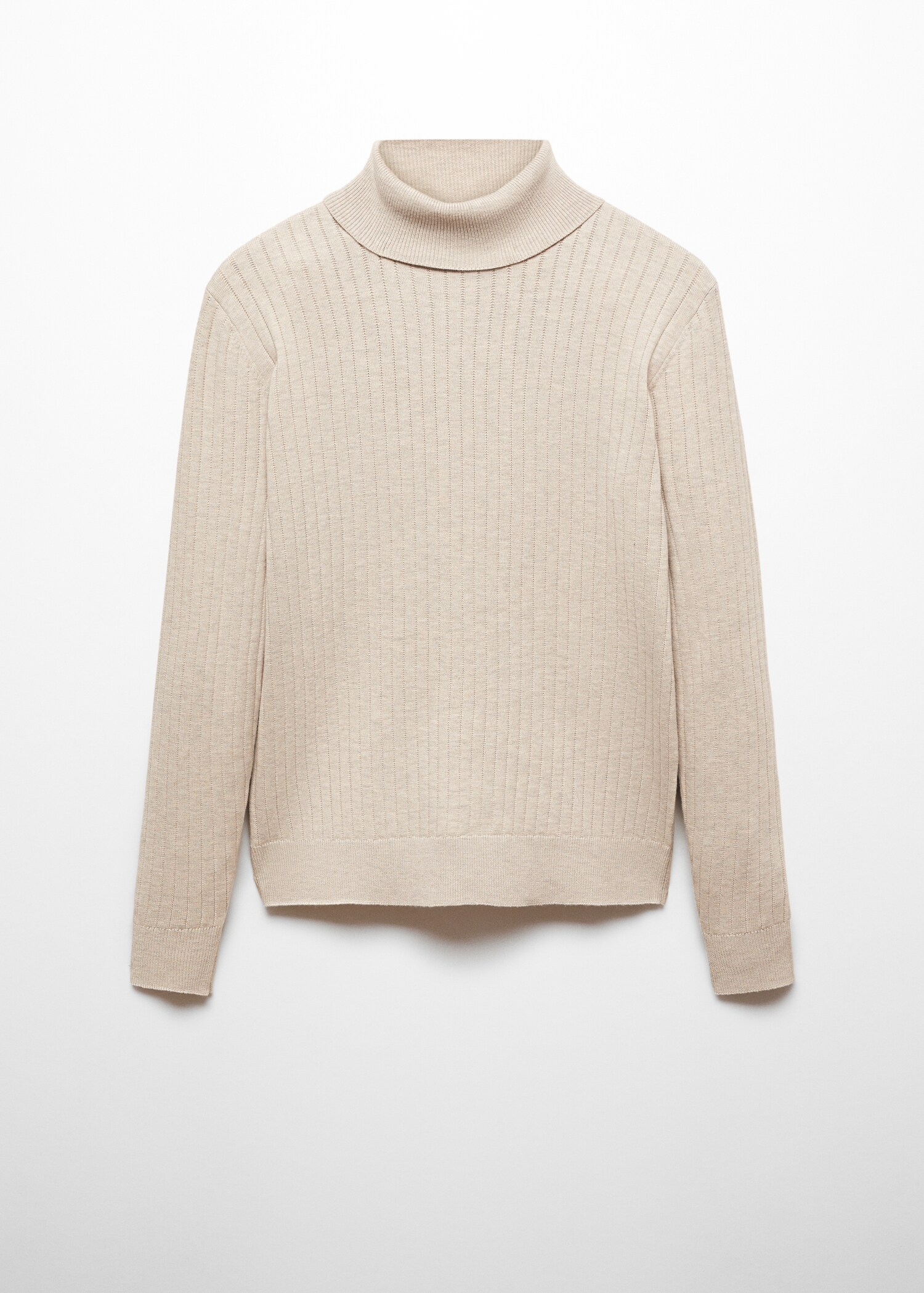 Pull-over côtelé col roulé - Article sans modèle