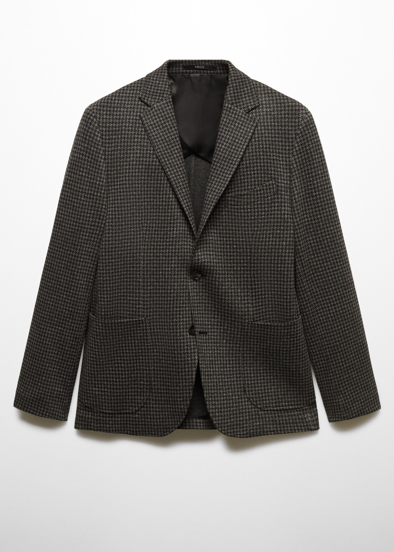 Slim-fit micro-houndstooth blazer - Article without model