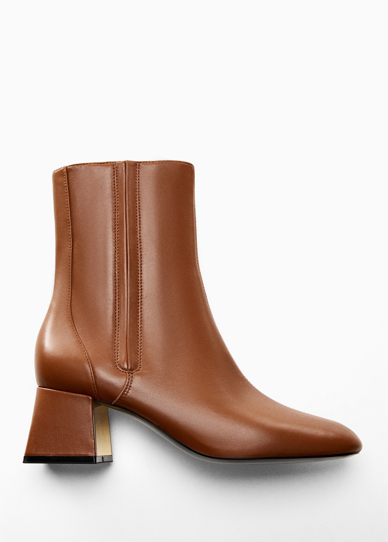 Lederstiefelette mit Metallic-Absatz - Detail des Artikels 5