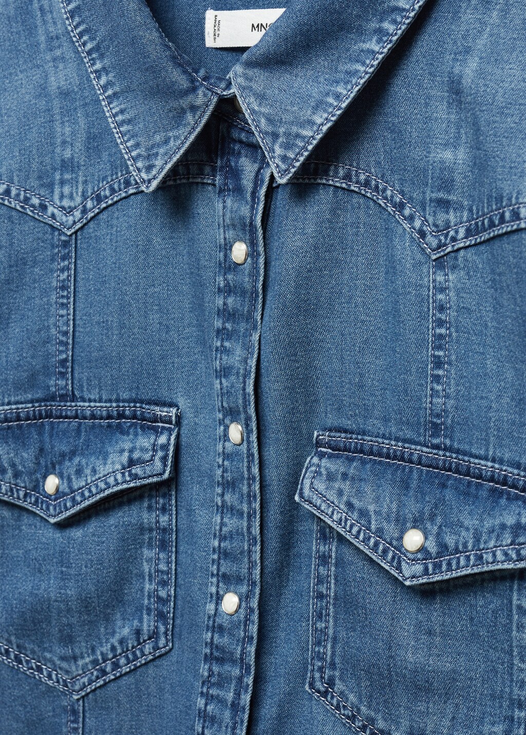 Chemise jean poches