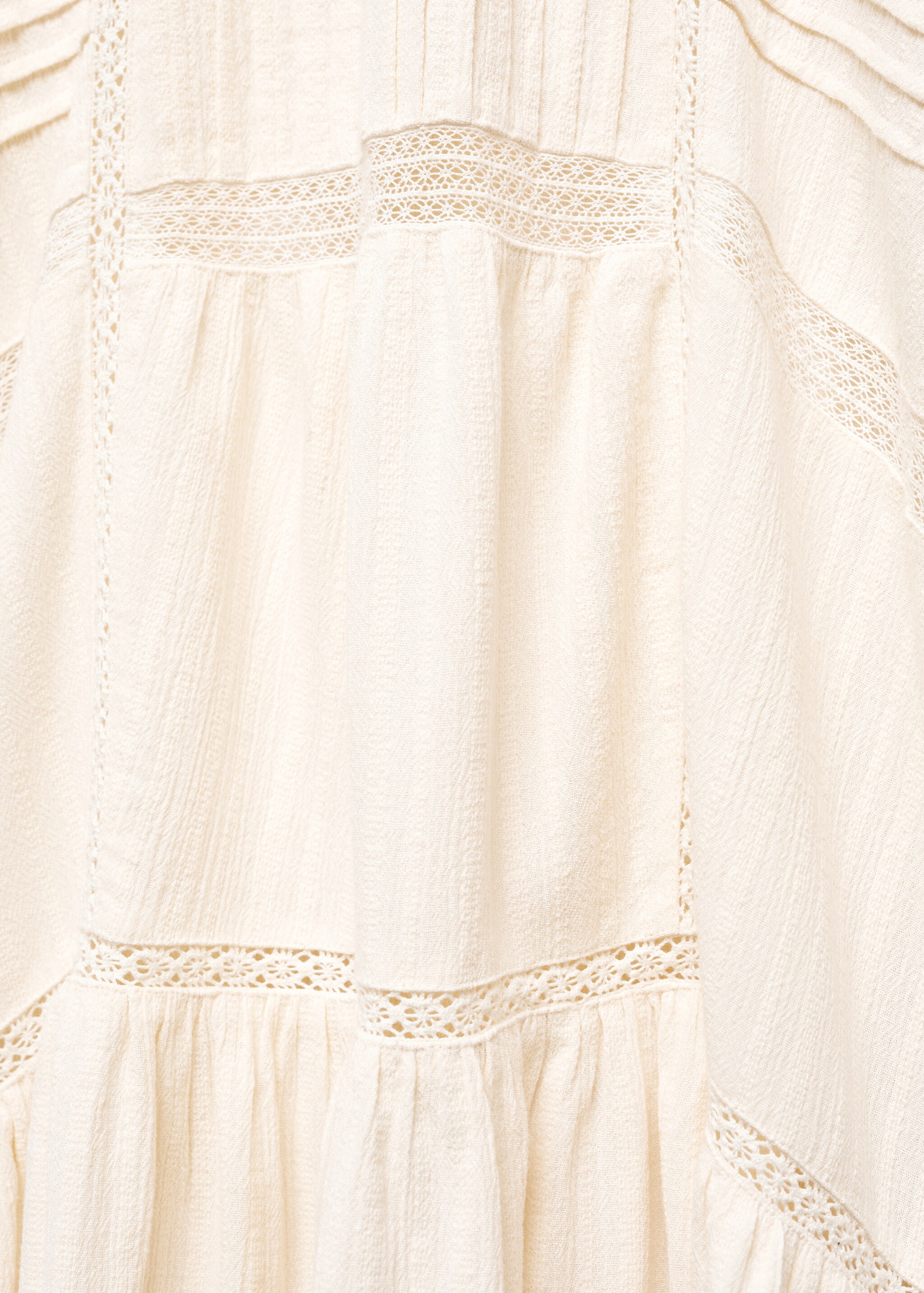 Puff-sleeved embroidered dress - Details of the article 8