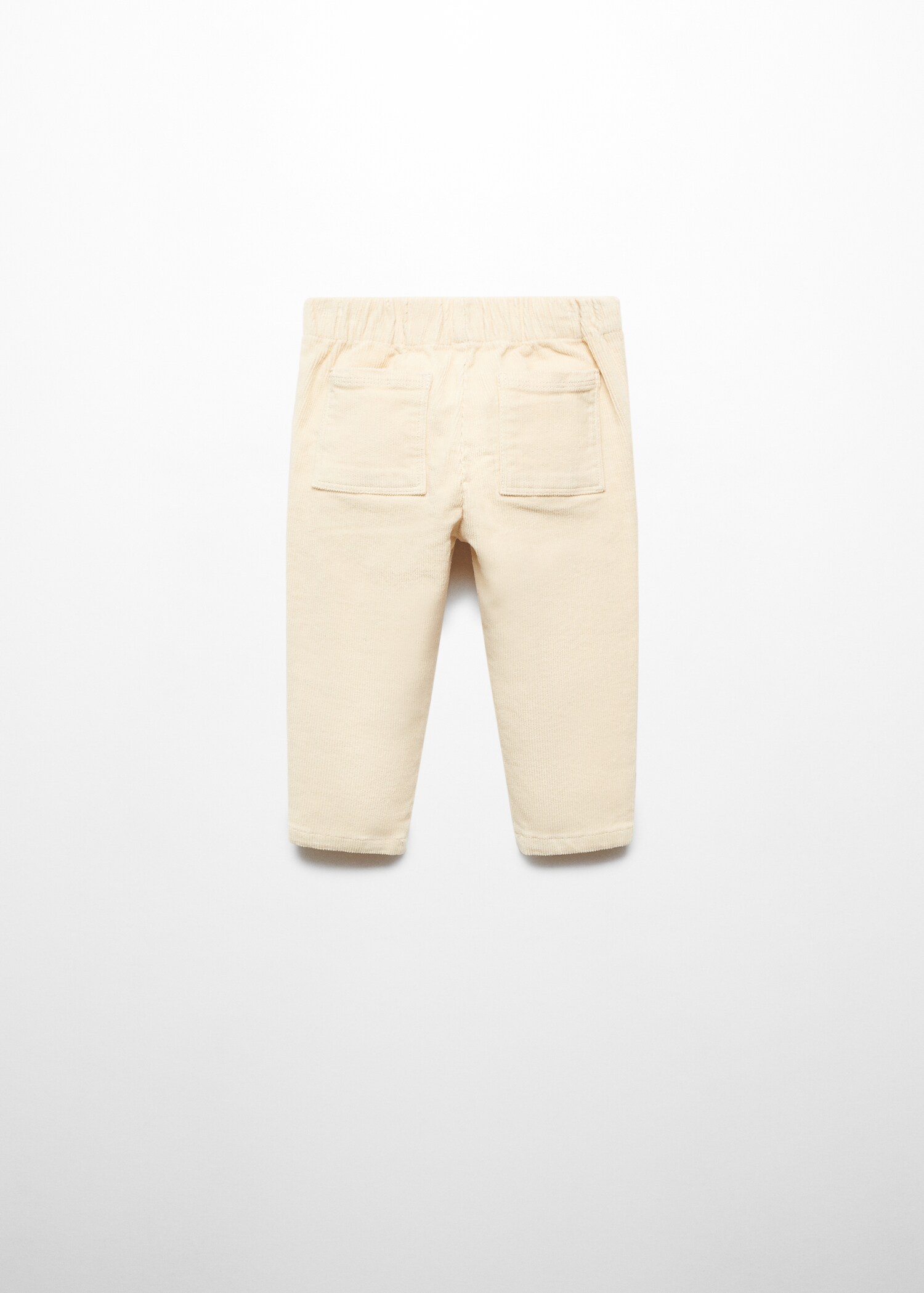 Buttoned corduroy trousers - Reverse of the article