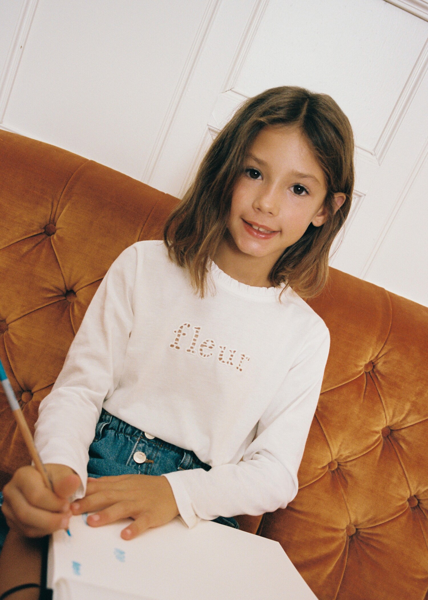 Camiseta estampada detalle bordado - Detalle del artículo 5