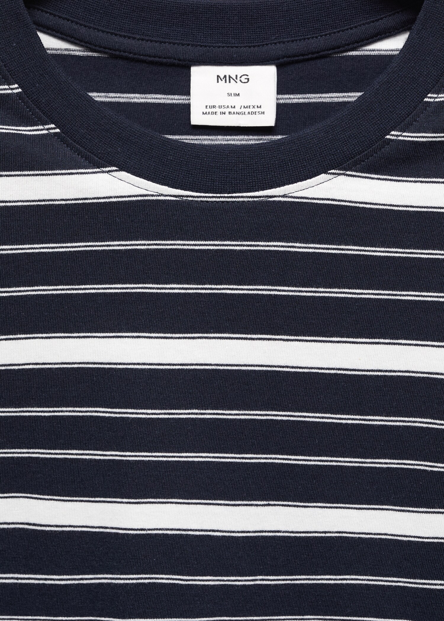 Striped 100% cotton t-shirt - Details of the article 8