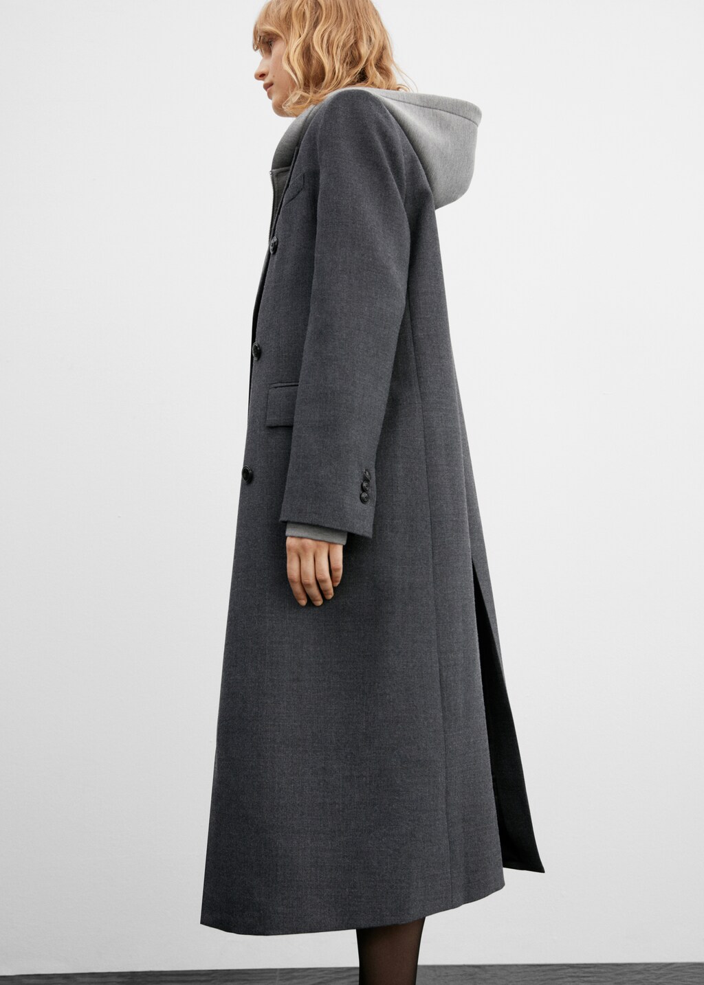 Double breasted wool coat Women MANGO Montenegro