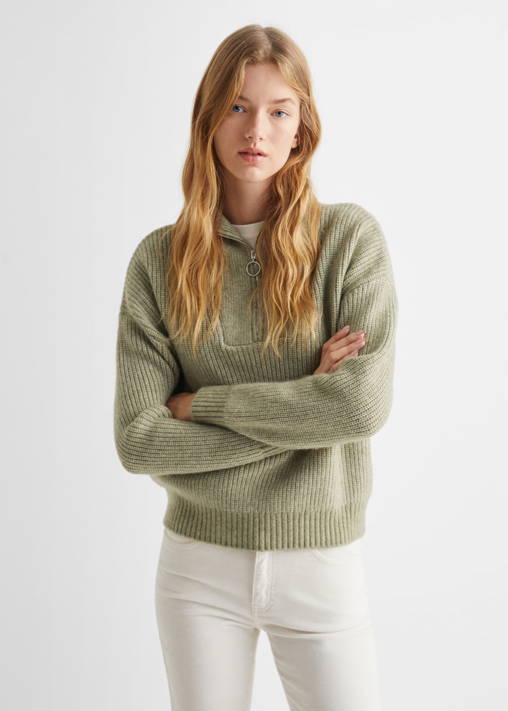 Zip neck jumper Teen MANGO Azerbaijan