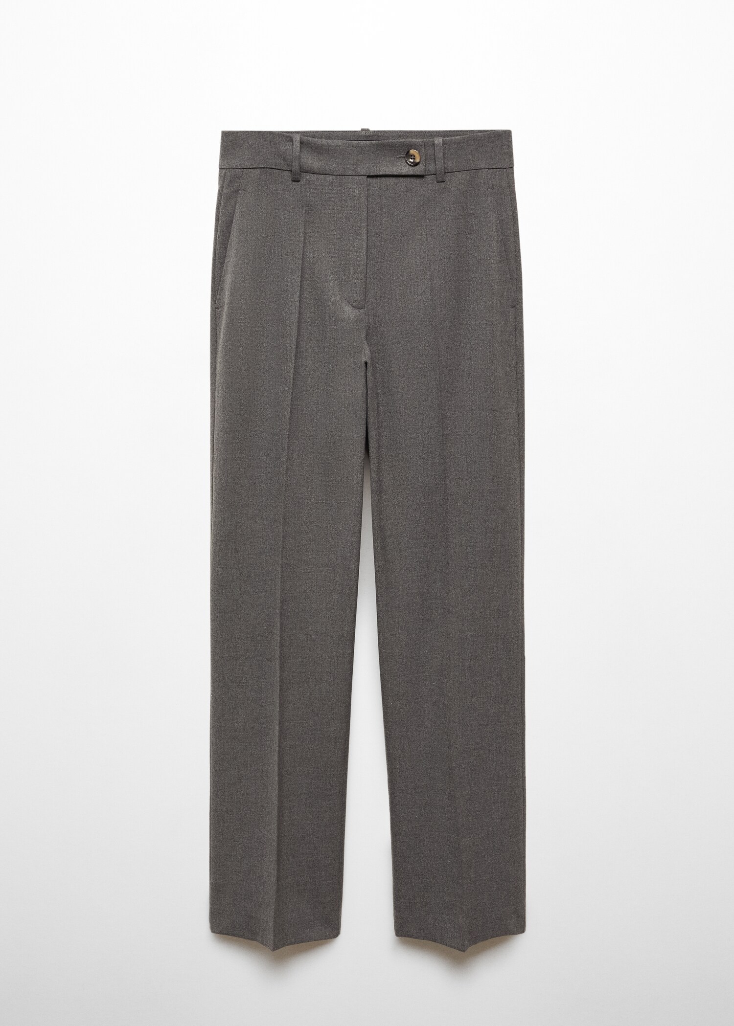 Straight trousers with side button - Article without model