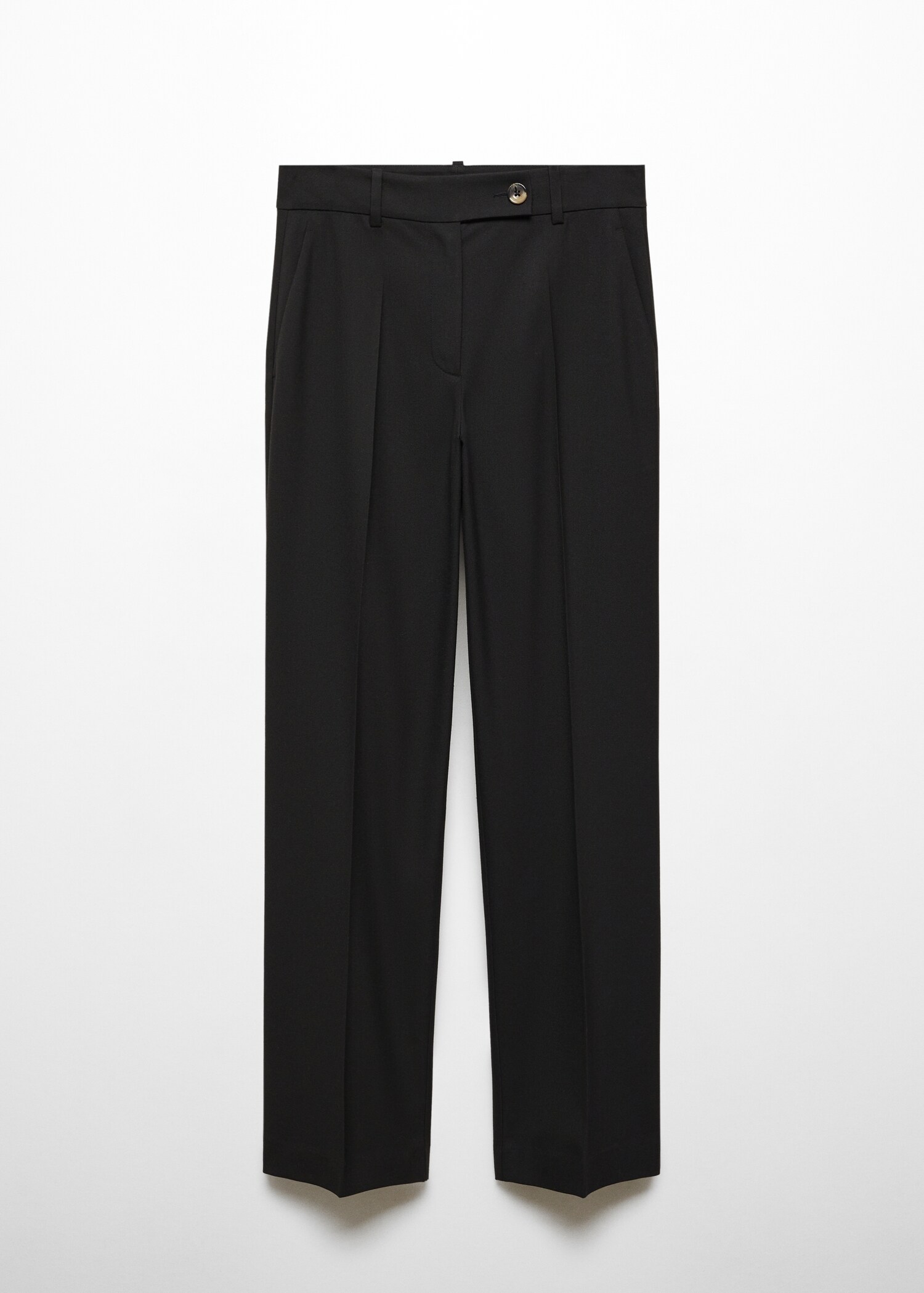 Straight trousers with side button - Article without model