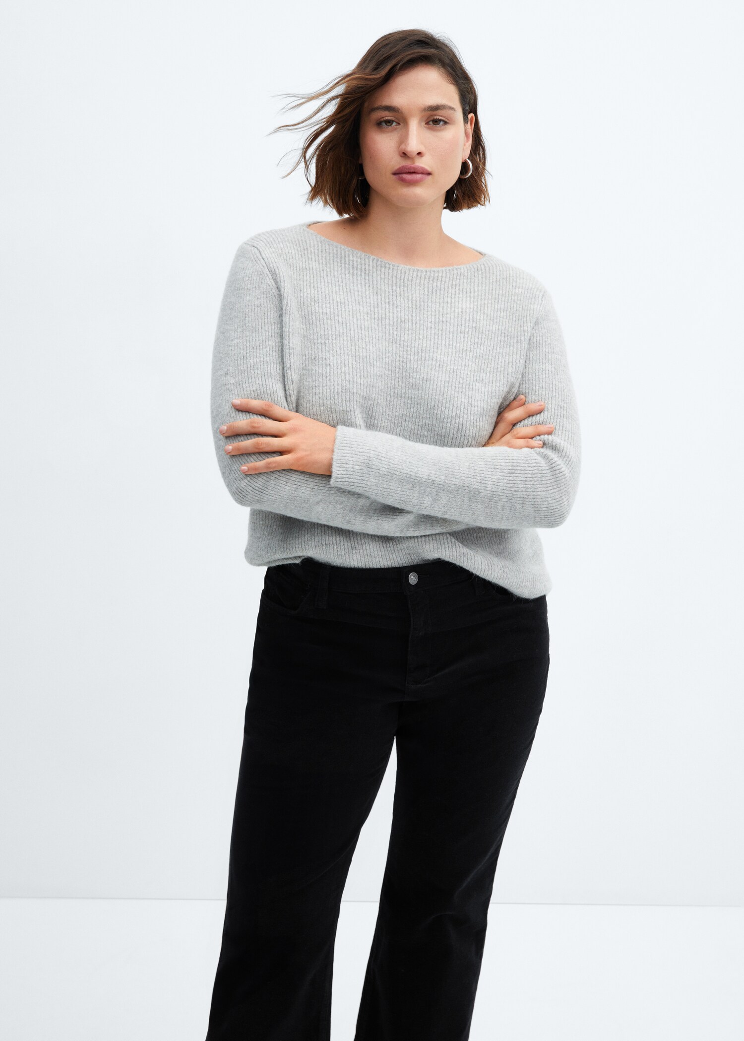 Flared cropped corduroy jeans - Details of the article 5