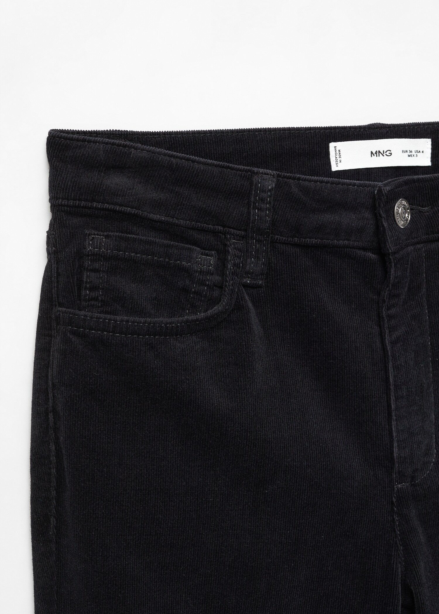 Flared cropped corduroy jeans - Details of the article 8
