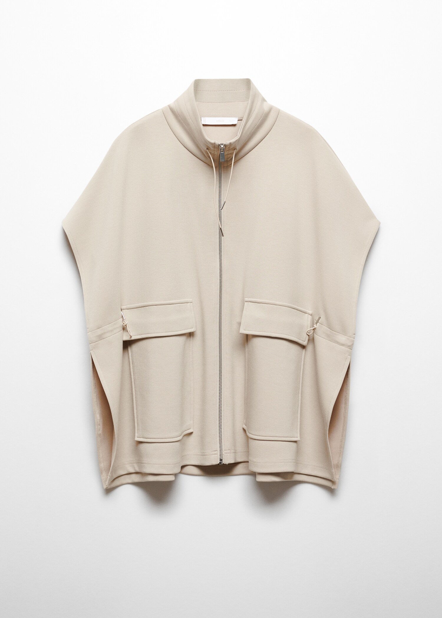 Poncho jacket with flap pockets  - Article without model