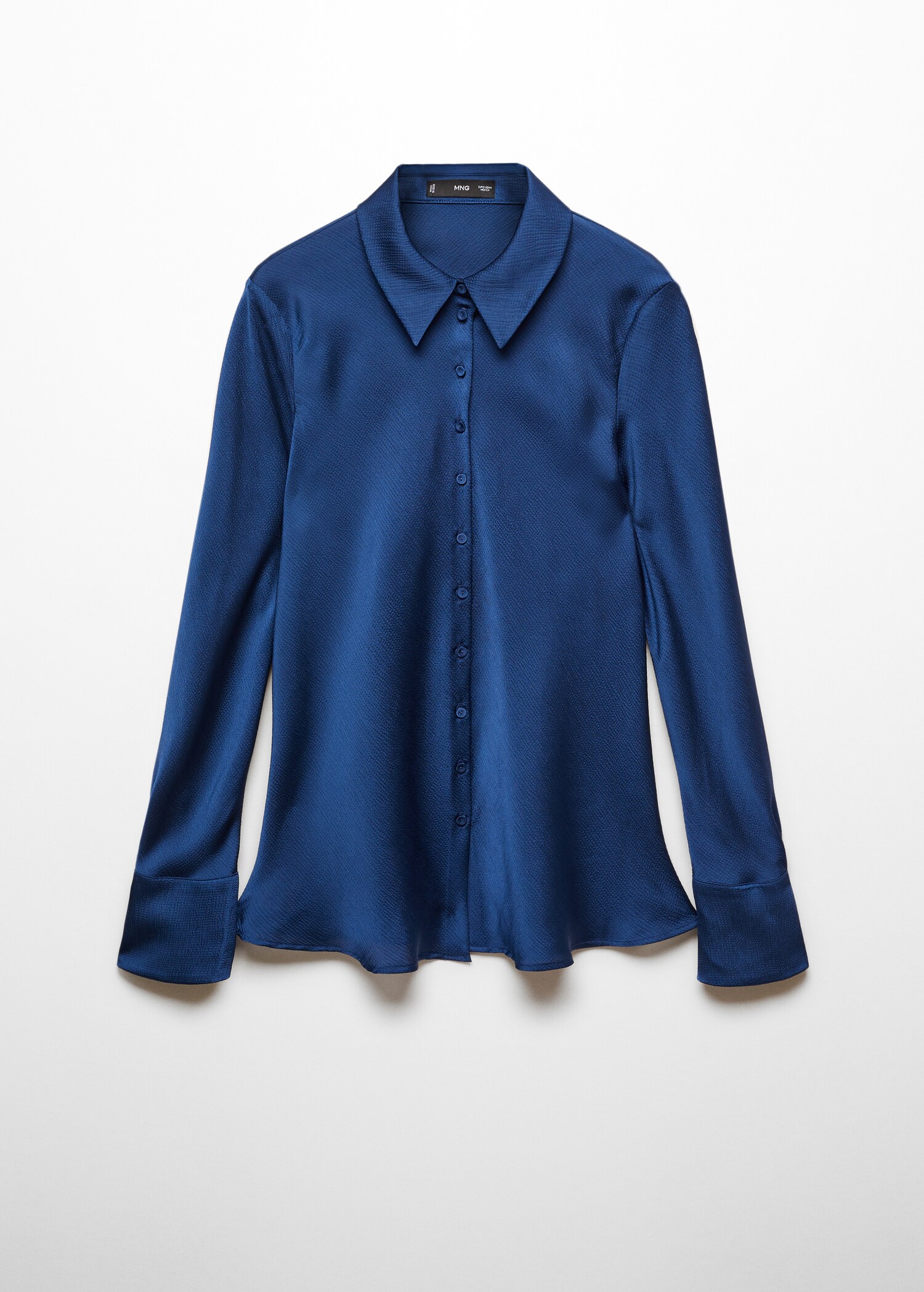 Satin textured shirt - Article without model