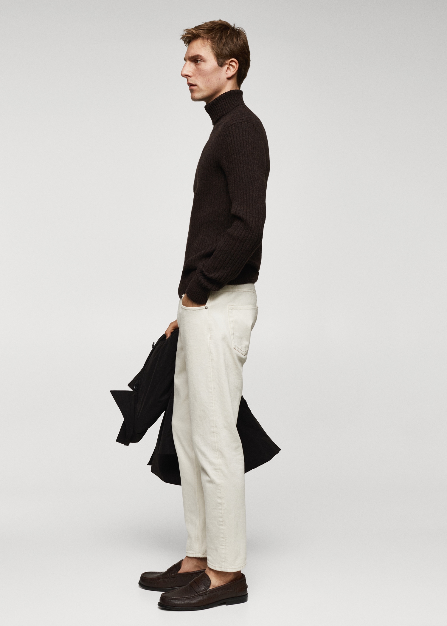 Geribde wollen coltrui Heren MANGO Suriname - Main Image