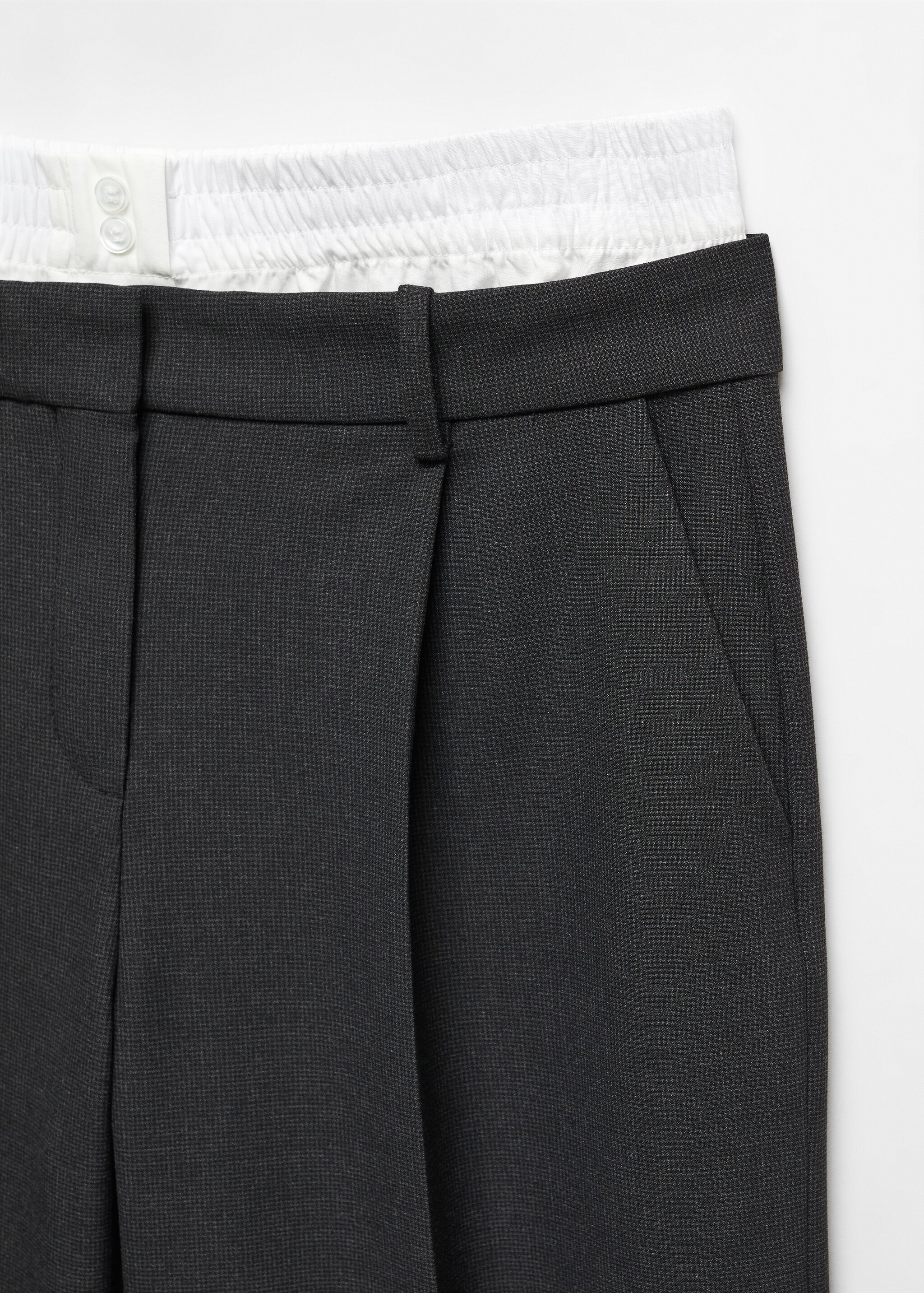 Çift bel düz kesim pantolon - Ürün detayı 8