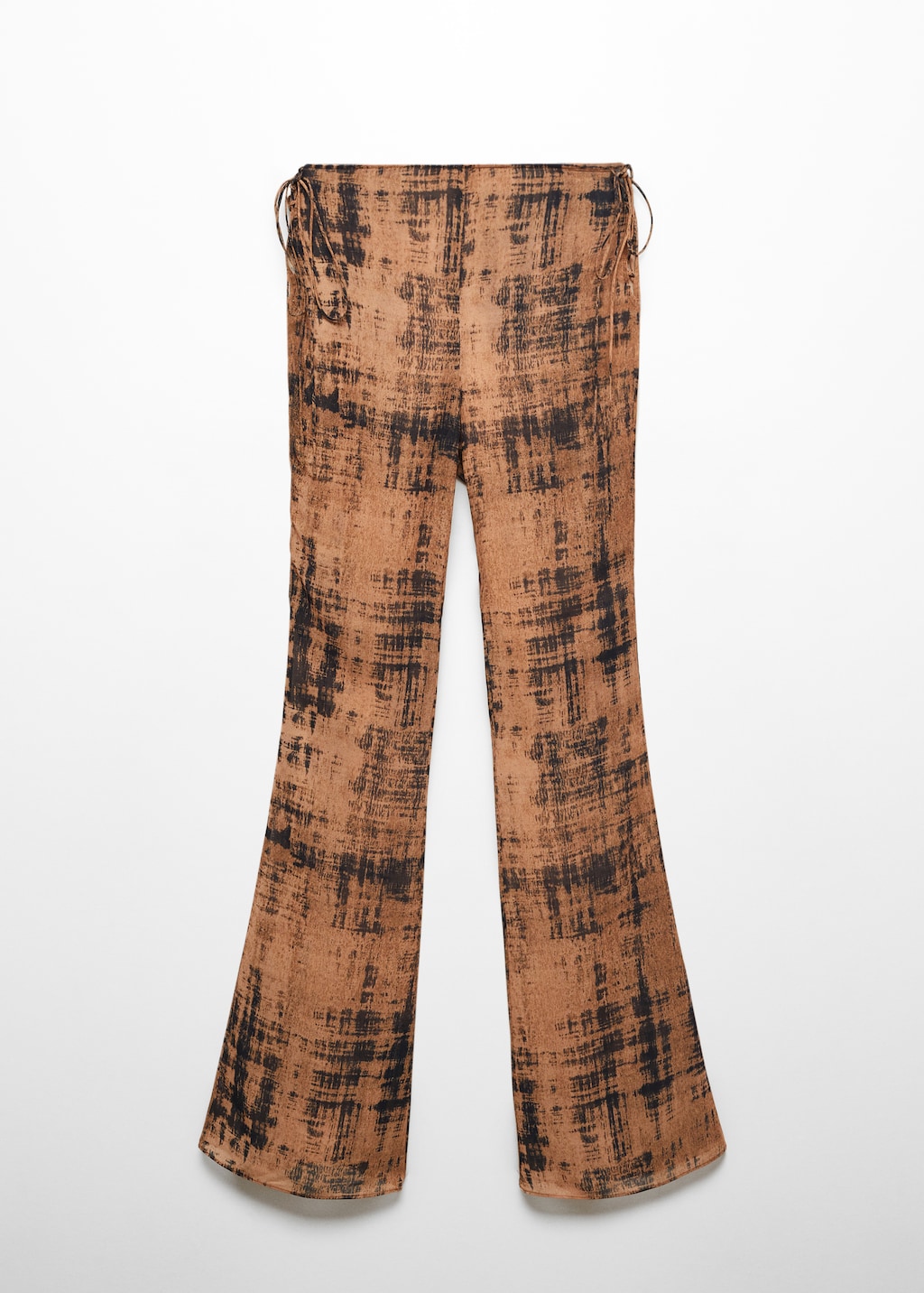 Semi transparent printed trousers Women MANGO Taiwan area