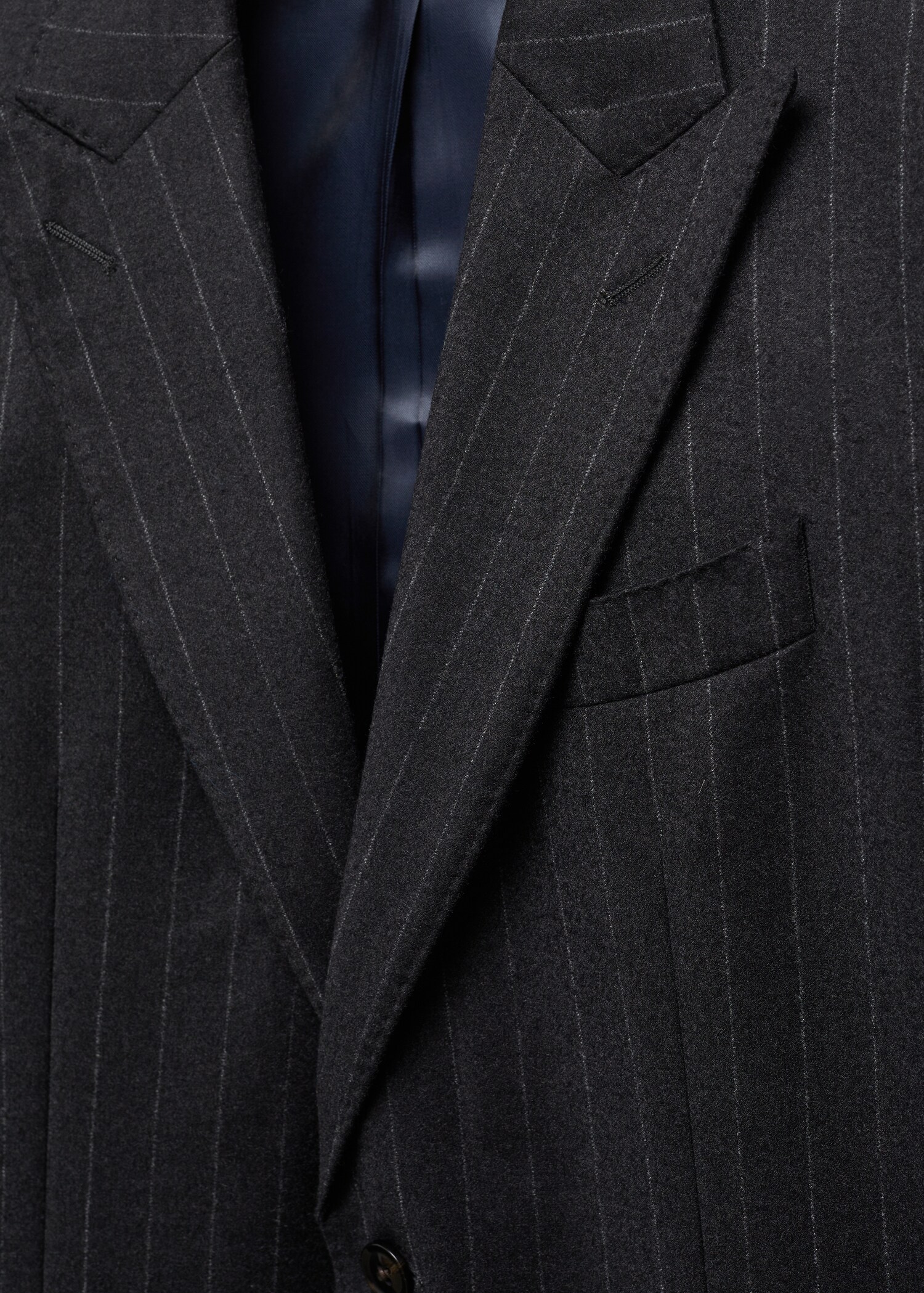Veste costume laine vierge fines rayures - Détail de l'article 8