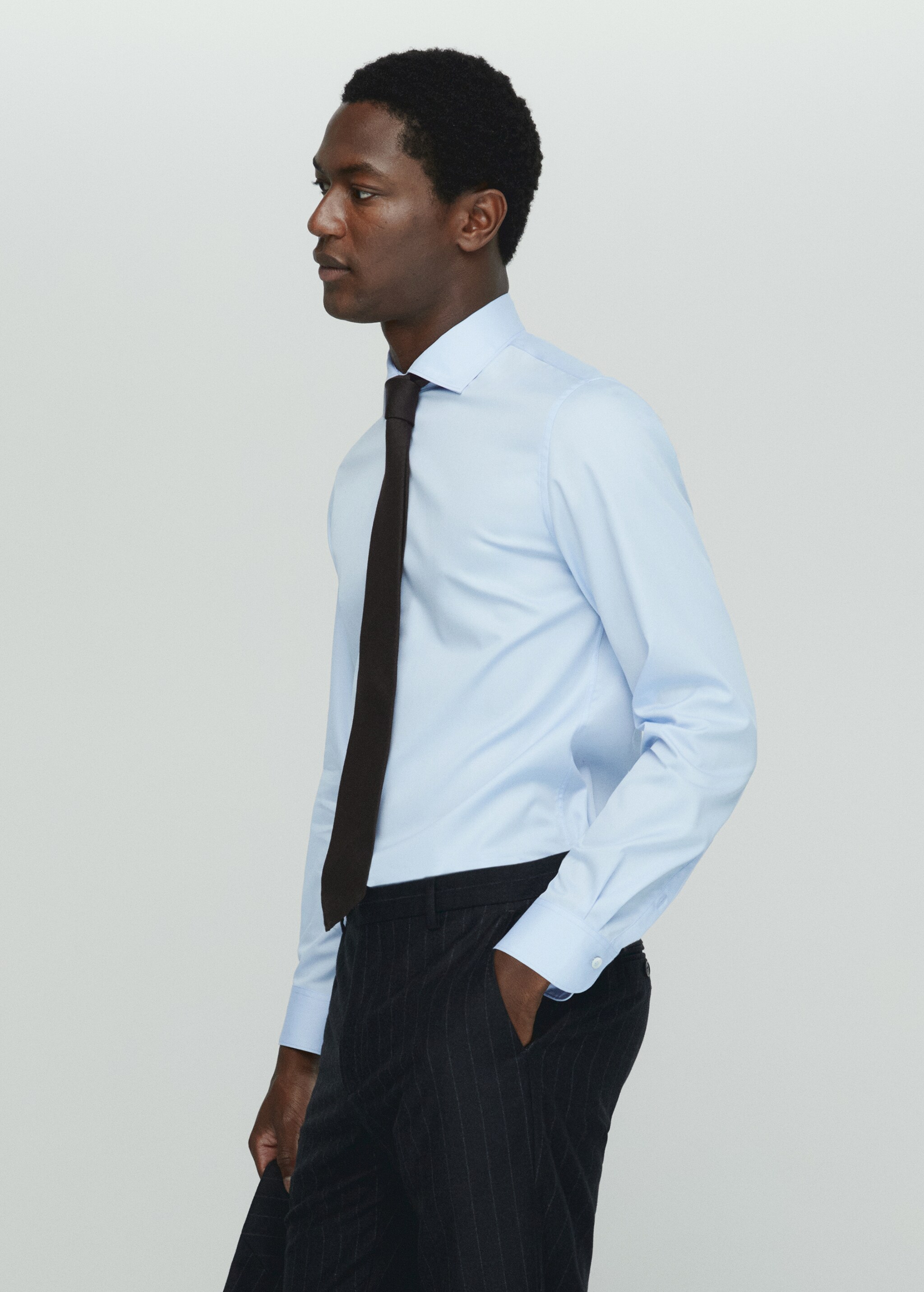 100% cotton slim fit shirt - Details of the article 4
