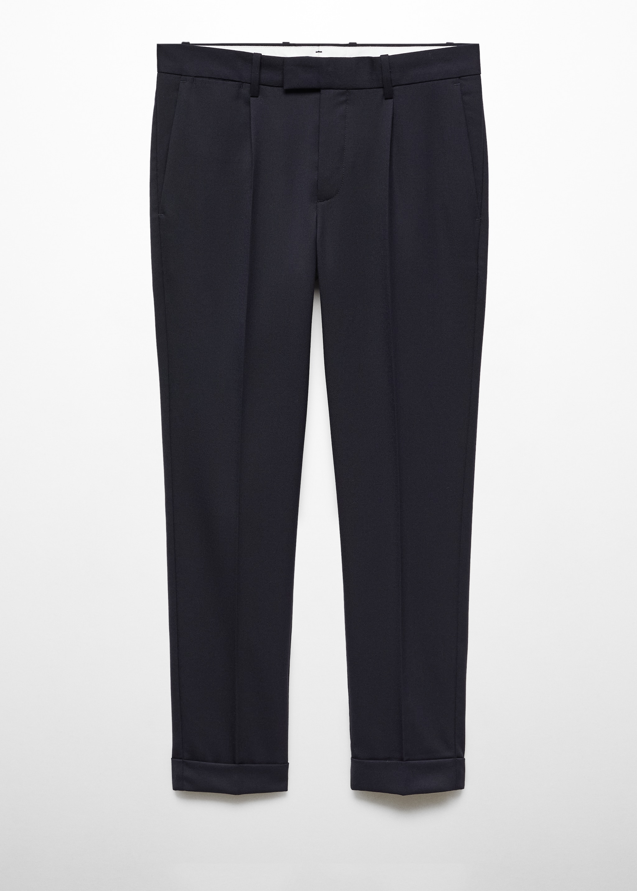 Pleat detail wool trousers - Article without model