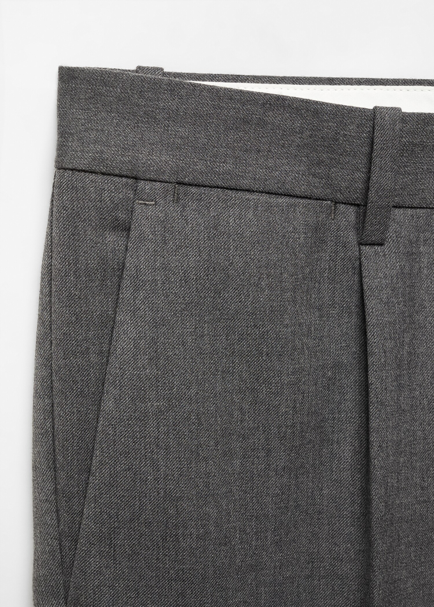 Pleat detail wool trousers - Details of the article 8