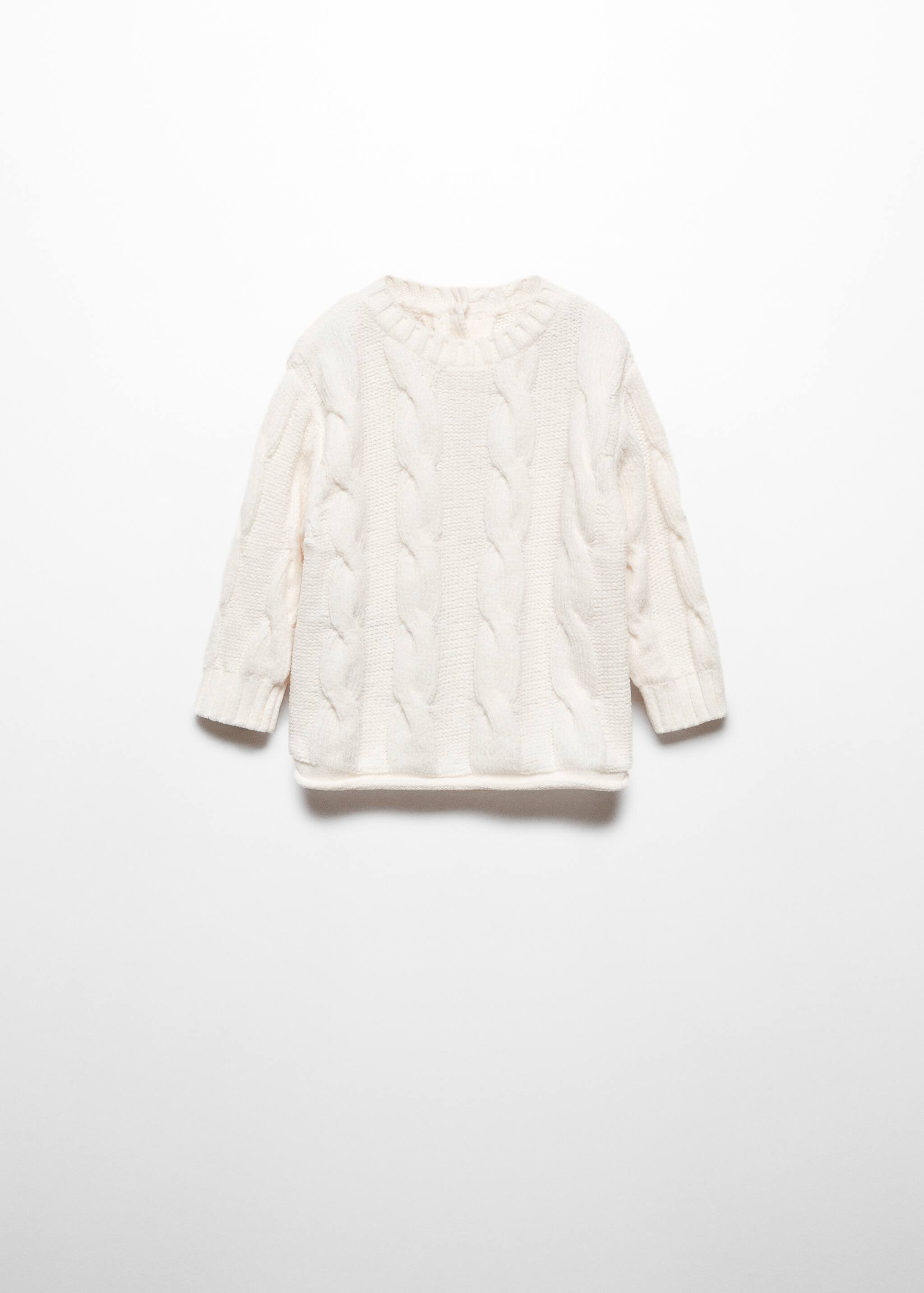 Chenille knit sweater - Article without model