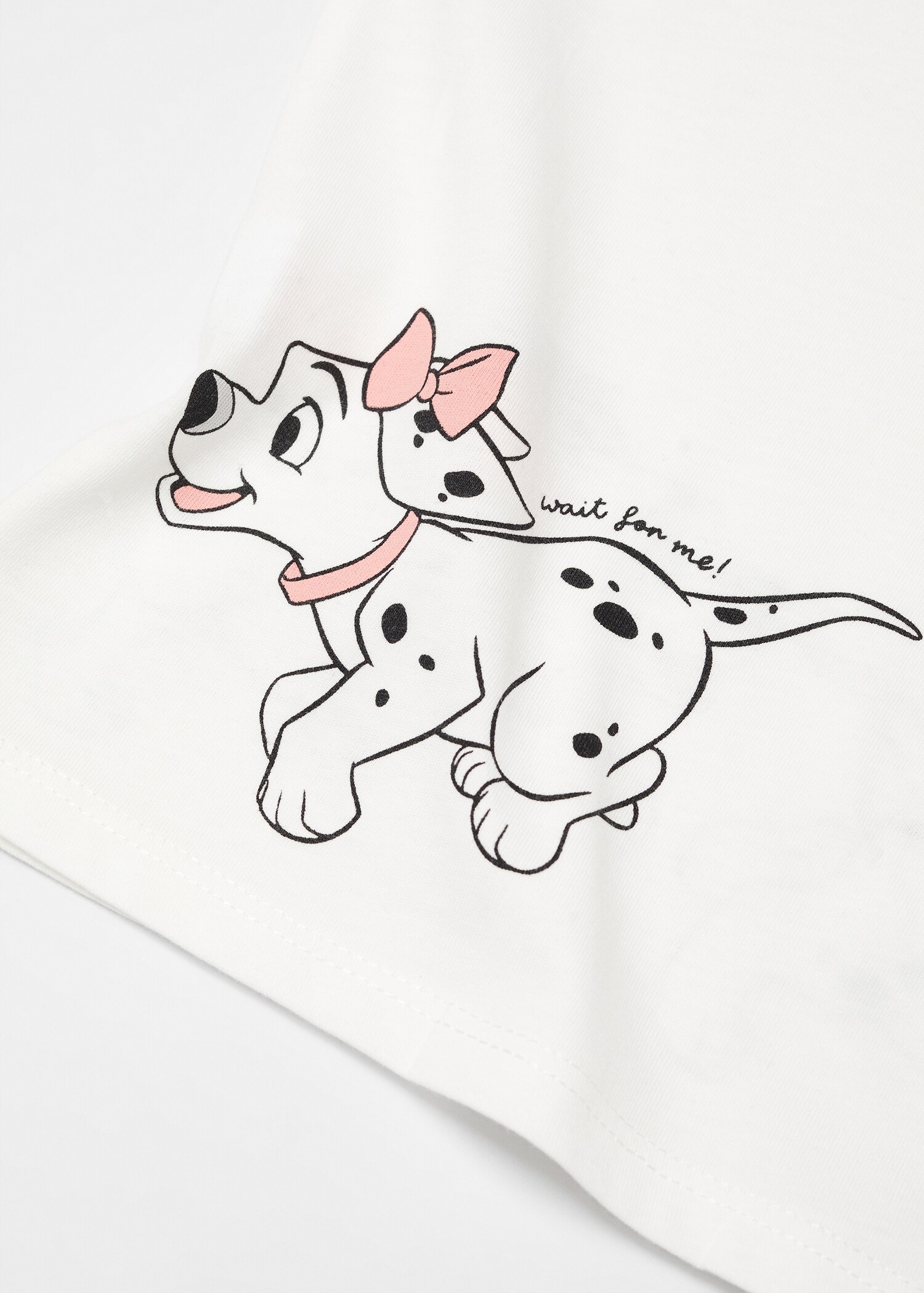 تي شيرت من القطن العضوي مطبوع عليه صورة Dalmatians 101  - تفاصيل المنتج 0
