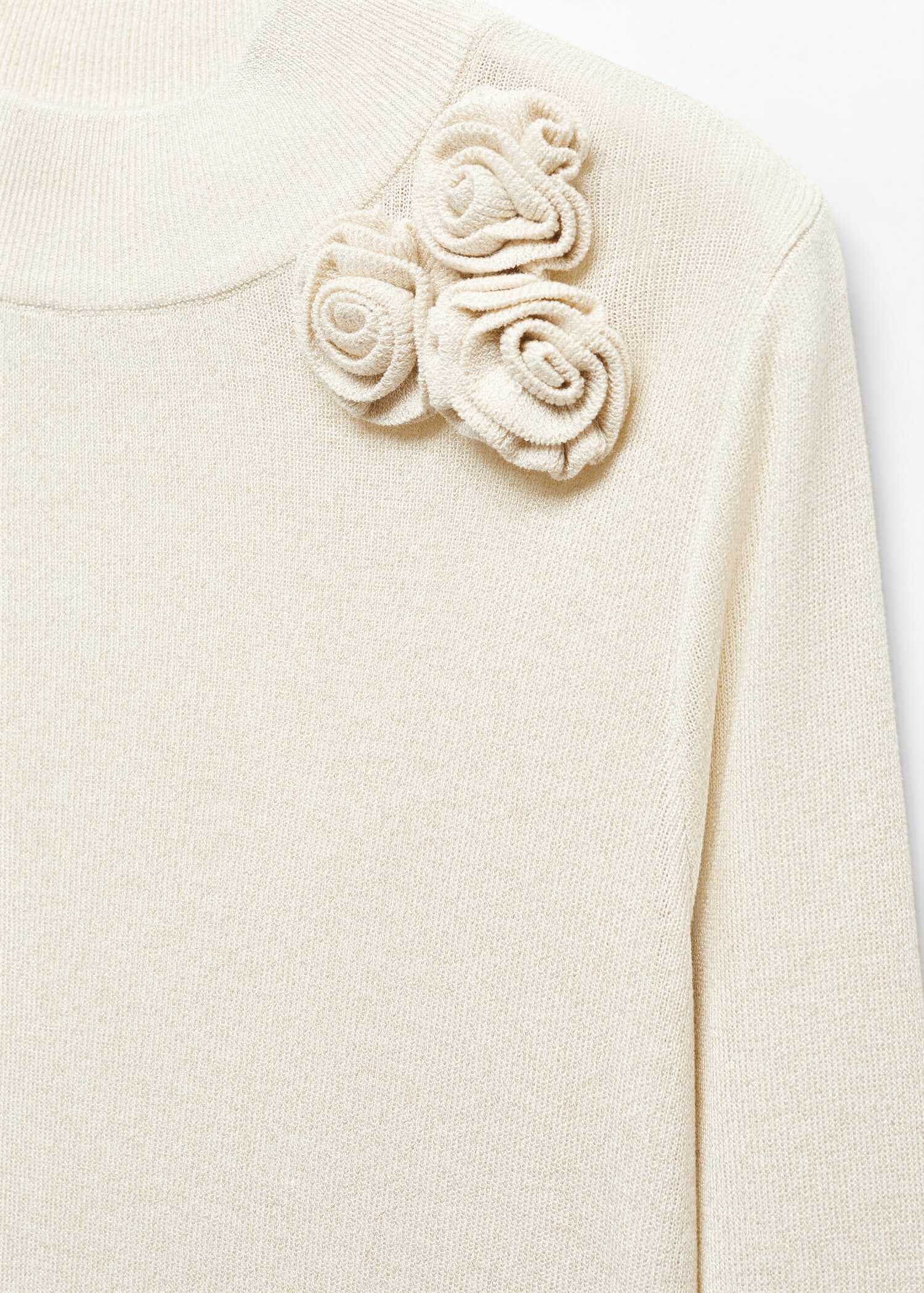 Lurexpullover mit Blumenmuster - Detail des Artikels 8