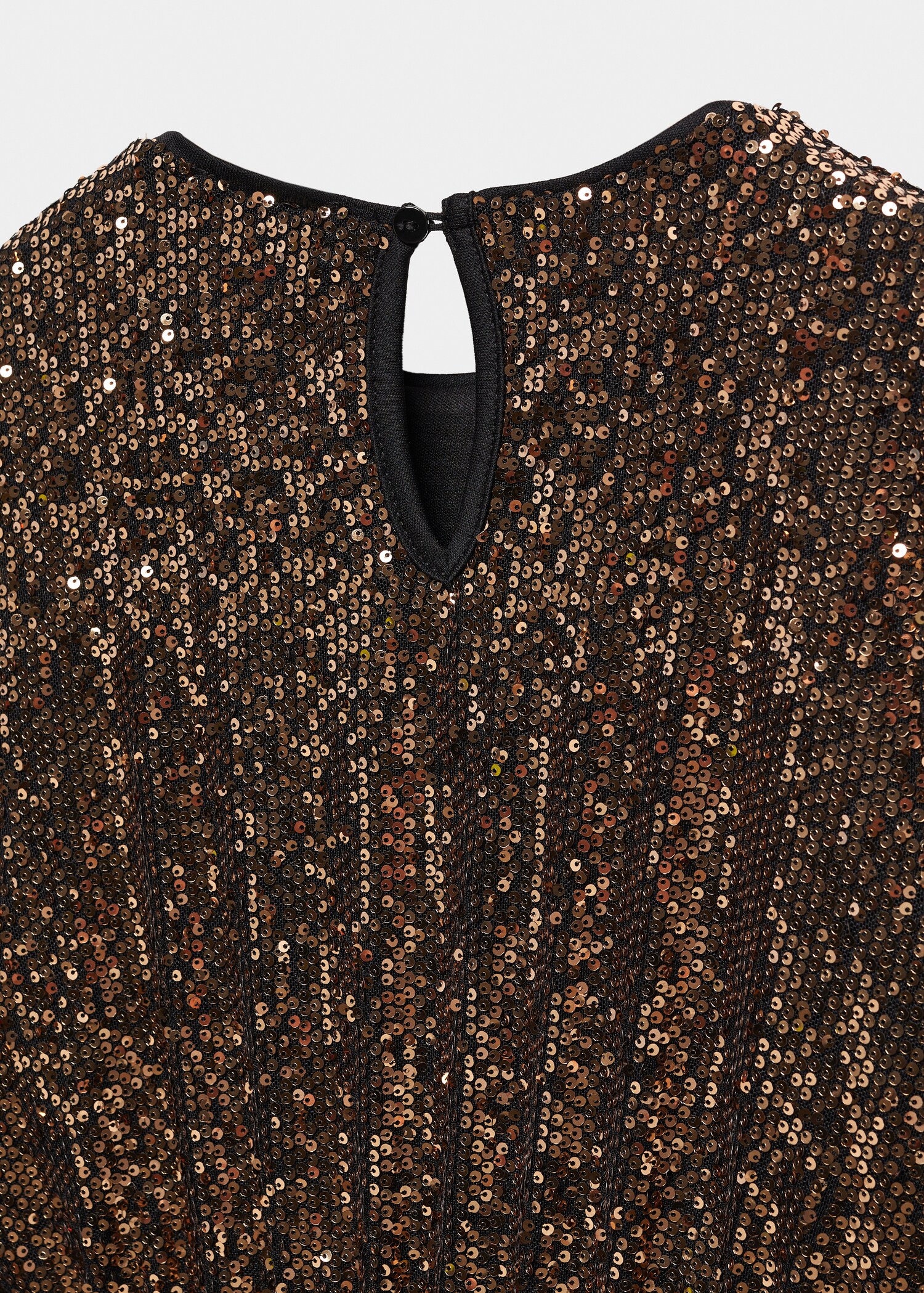 Vestido corto lentejuelas semitransparente - Detalle del artículo 8