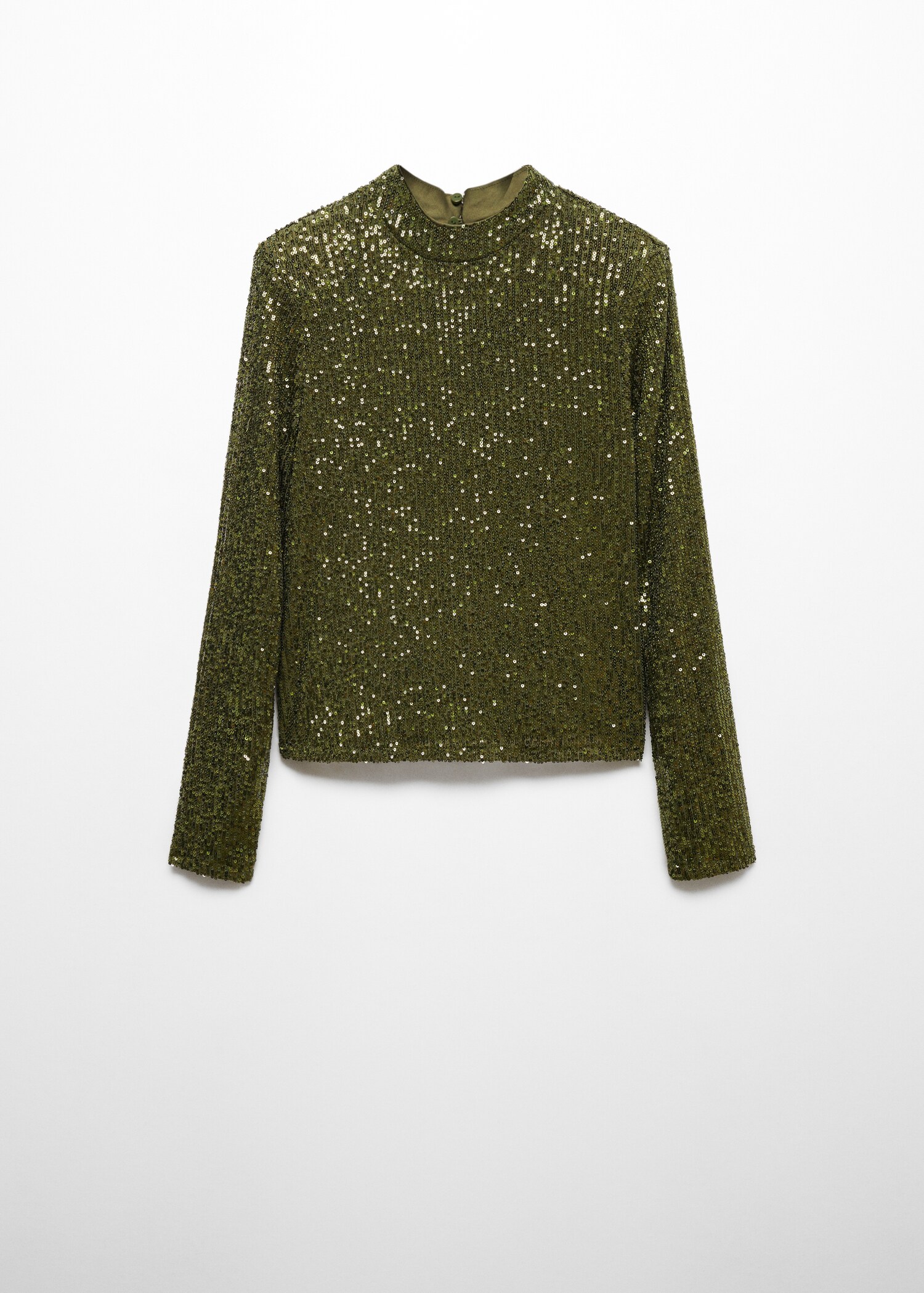 Sequined turtleneck t-shirt  - Article without model